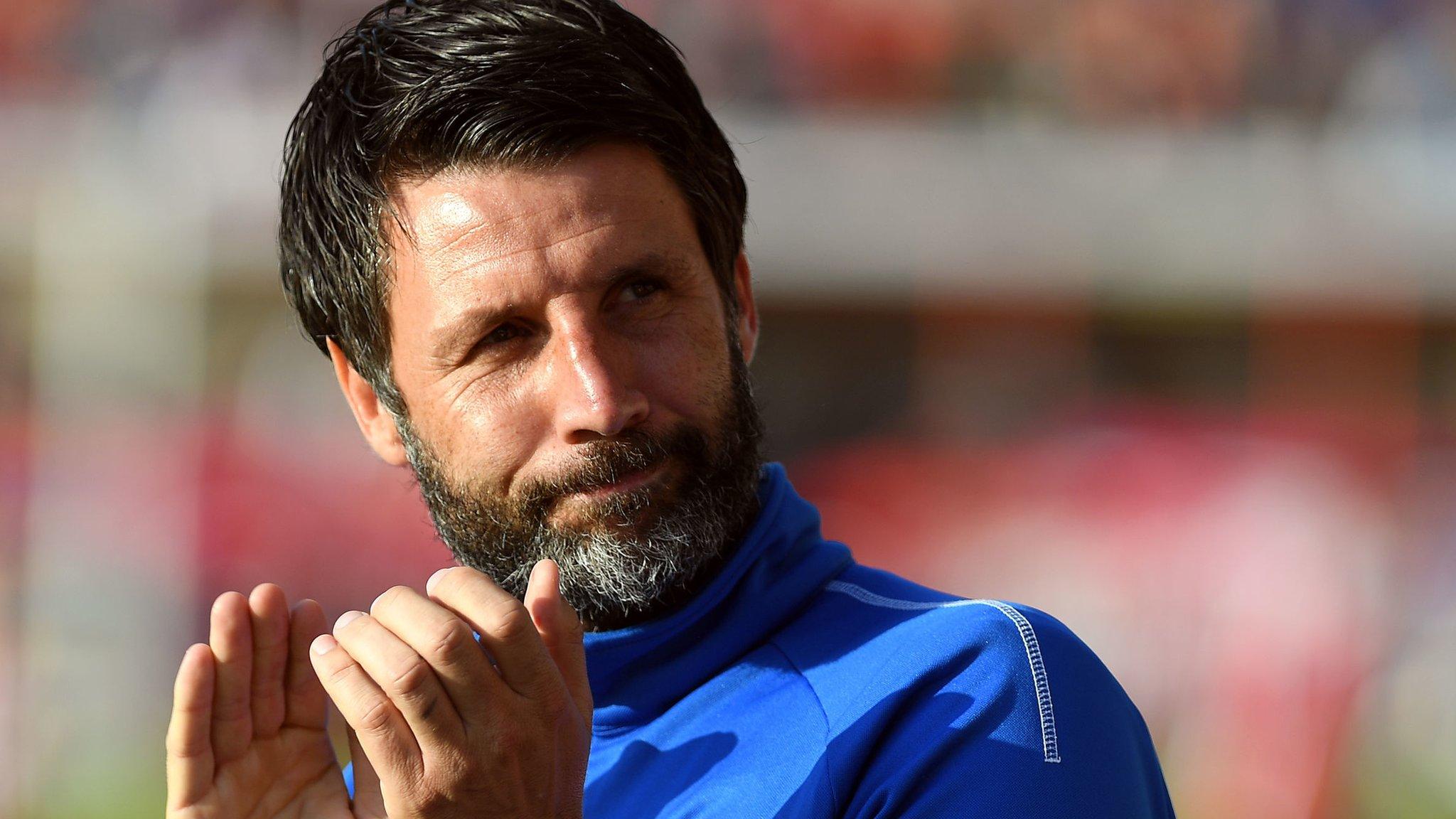 Lincoln boss Danny Cowley applauds his side's fans