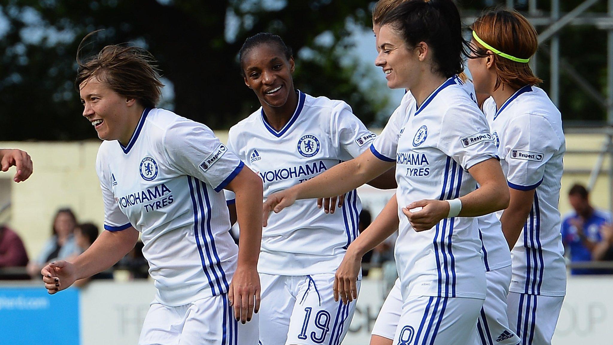 Fran Kirby of Chelsea Ladies FC celebrates