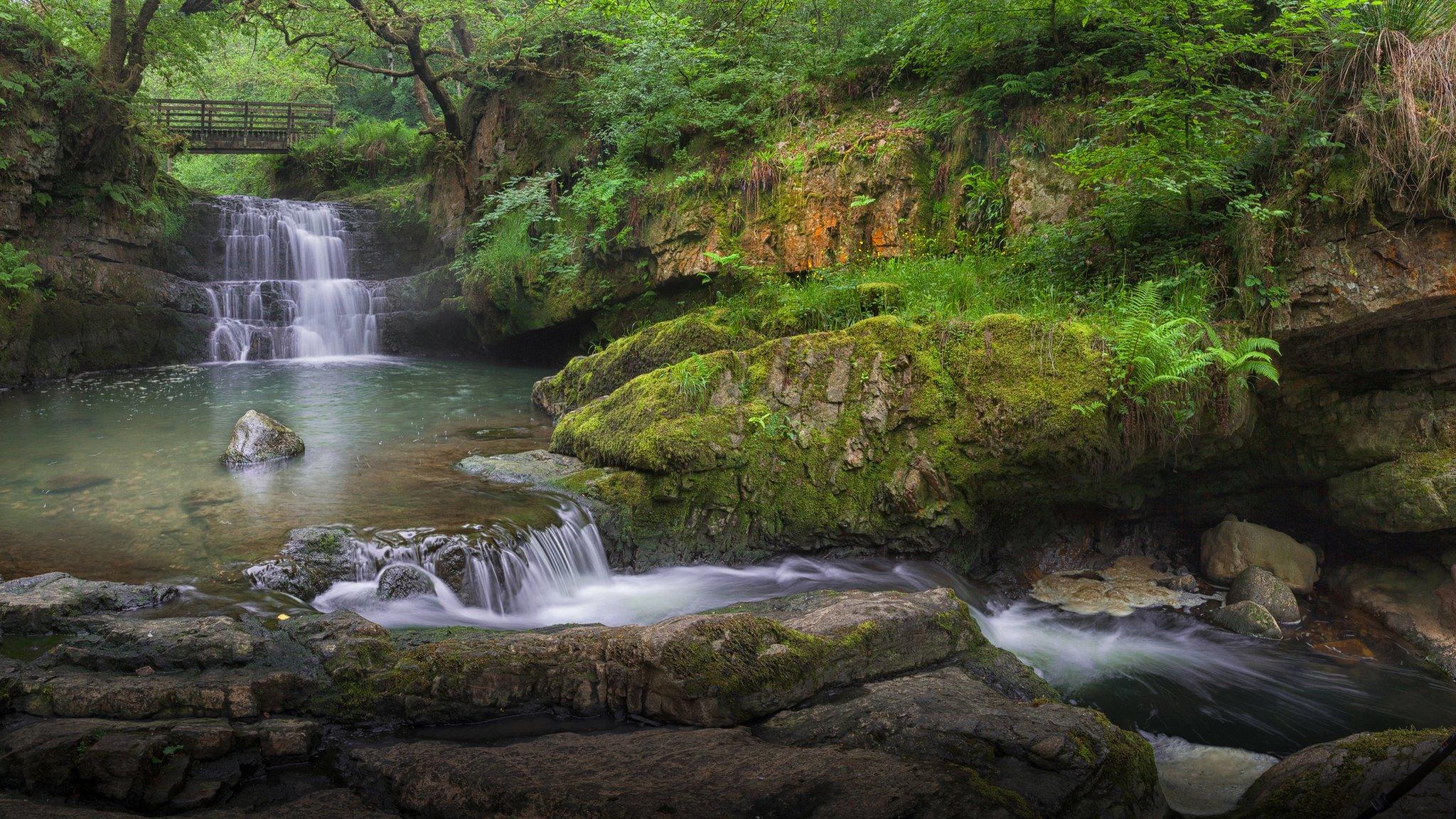 Sgydau Sychryd - Sychryd Cascades at Pontneddfechan, Neath Port Talbot