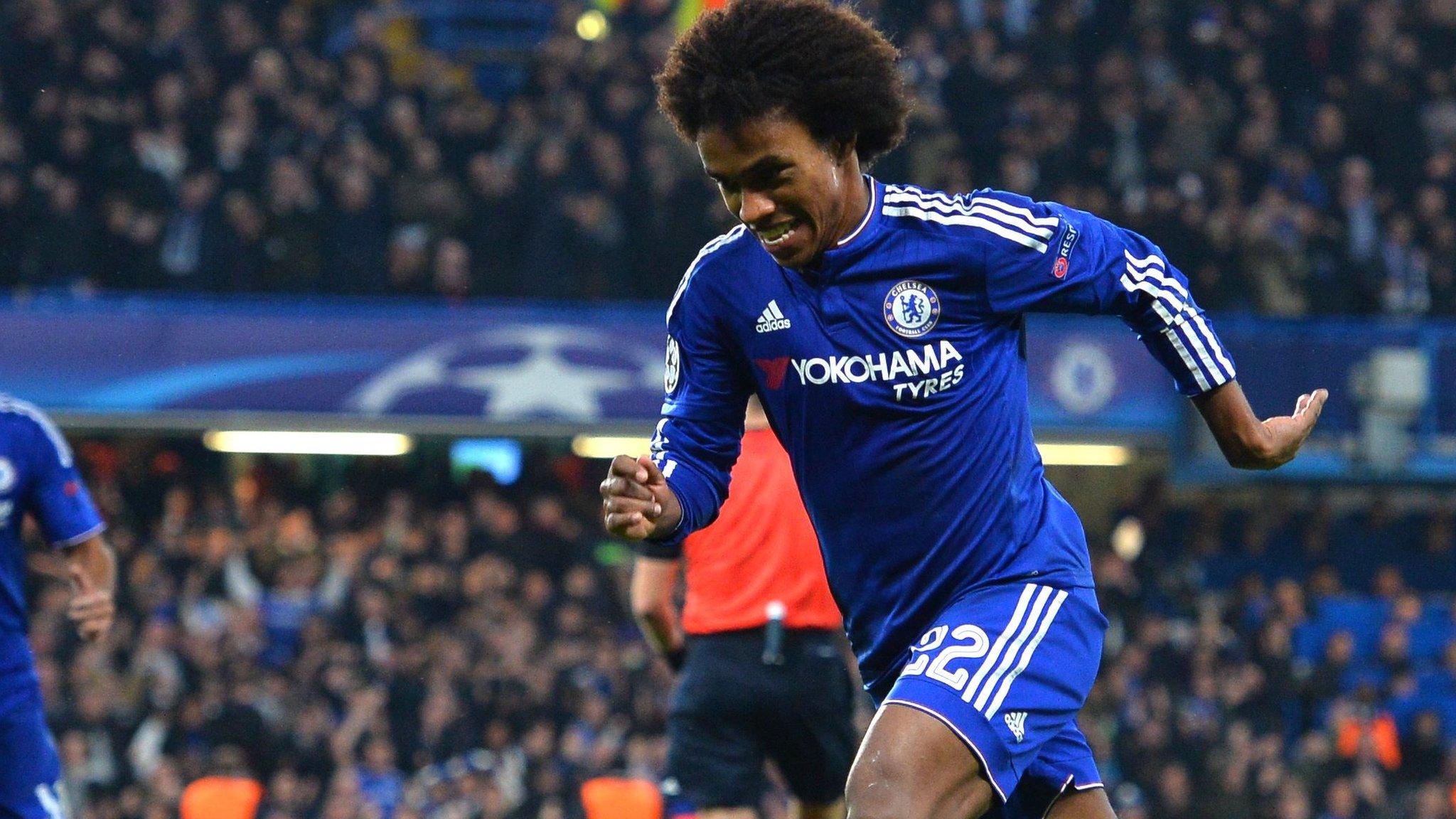 Willian celebrates