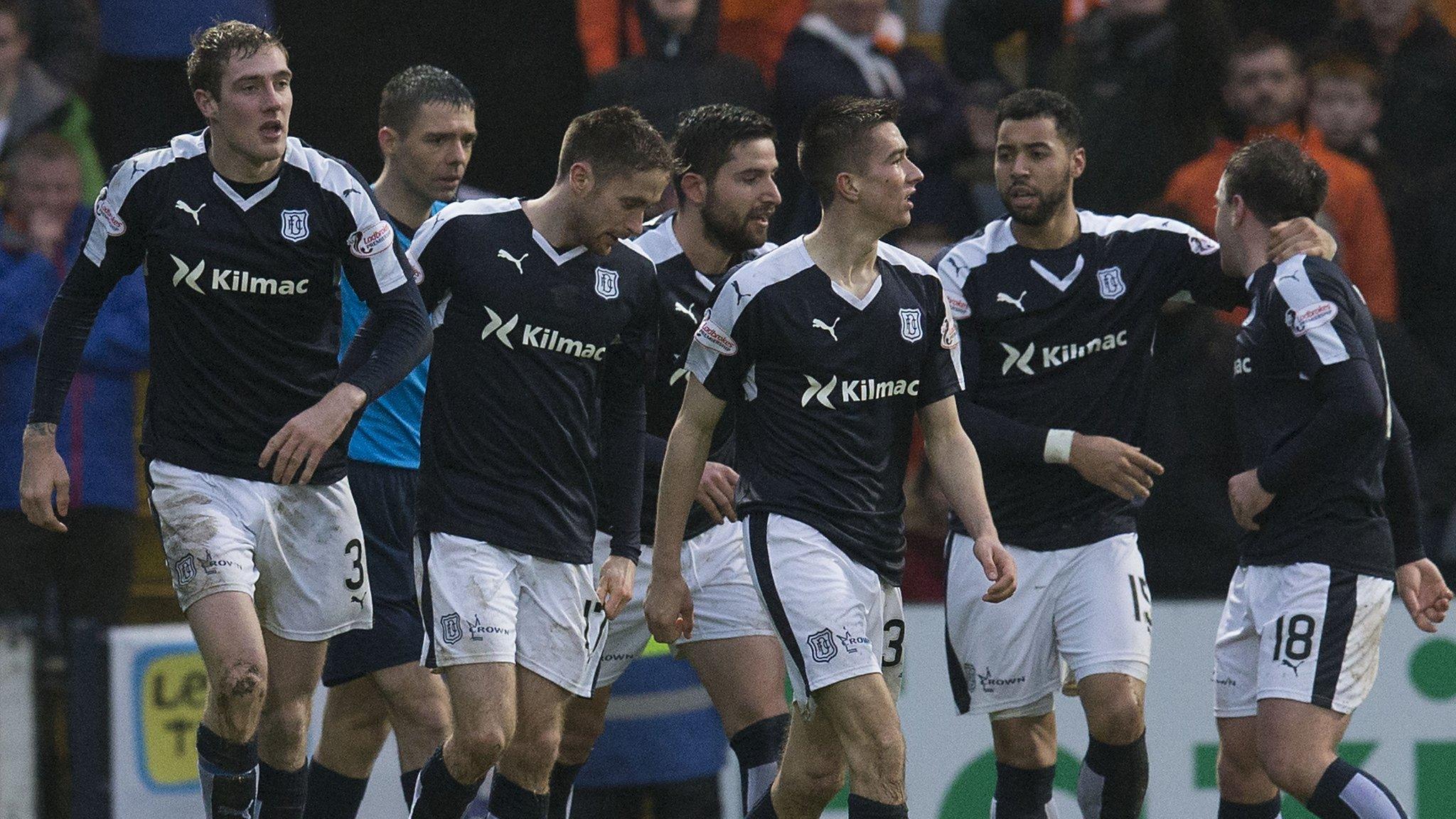 Dundee players celebrating