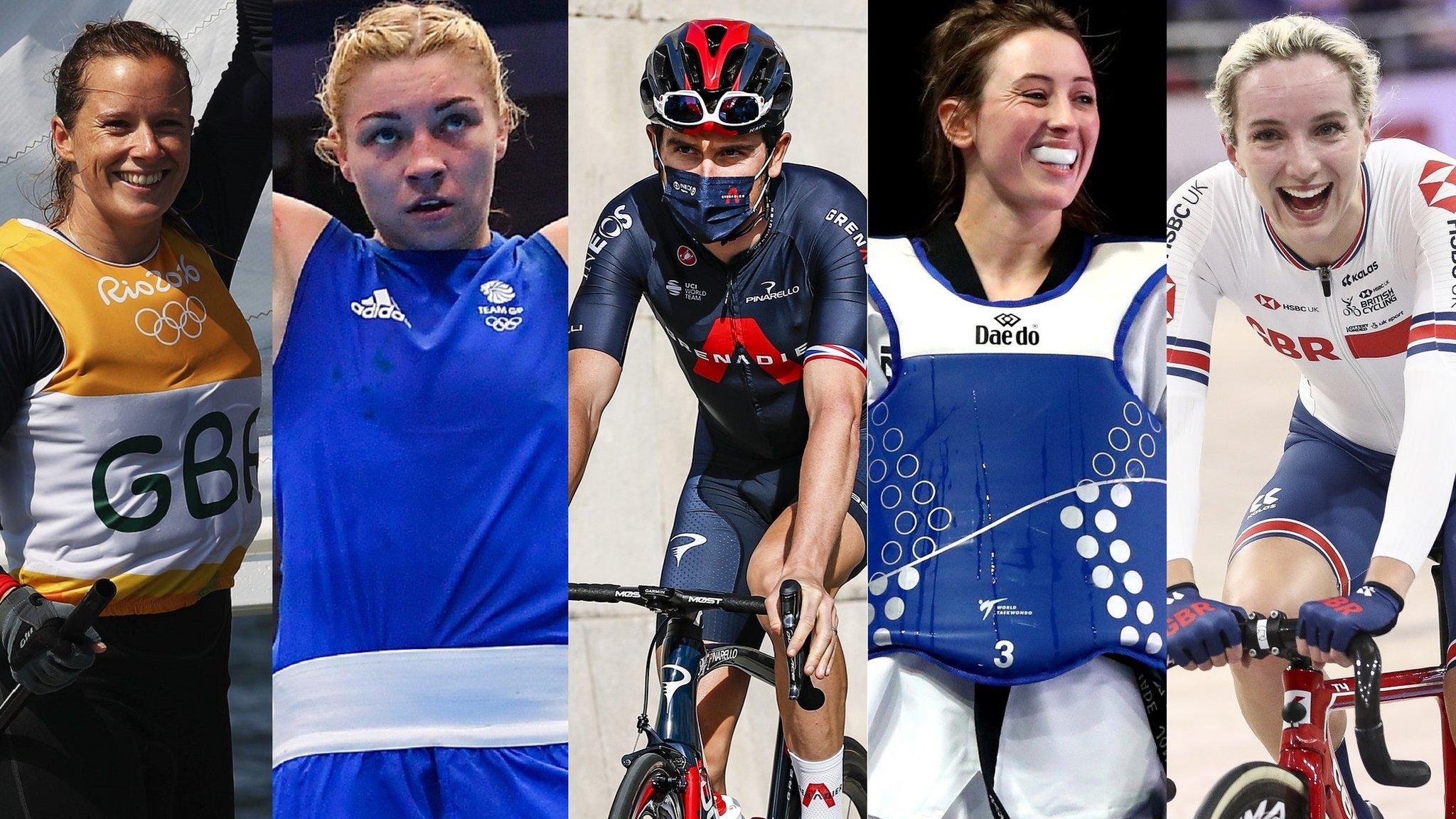 Hannah Mills, Lauren Price, Geraint Thomas, Jade Jones and Elinor Barker