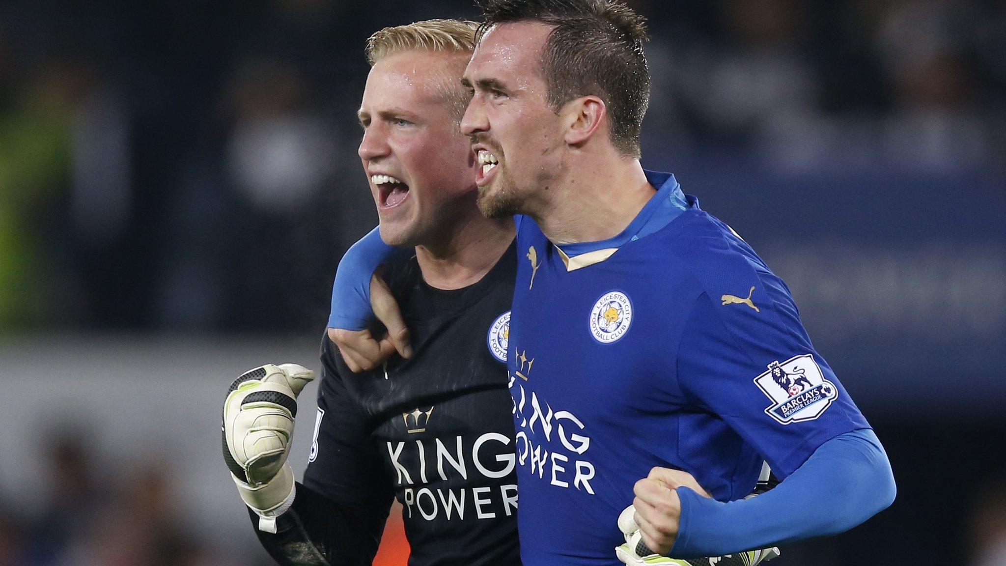 Leicester players celebrate