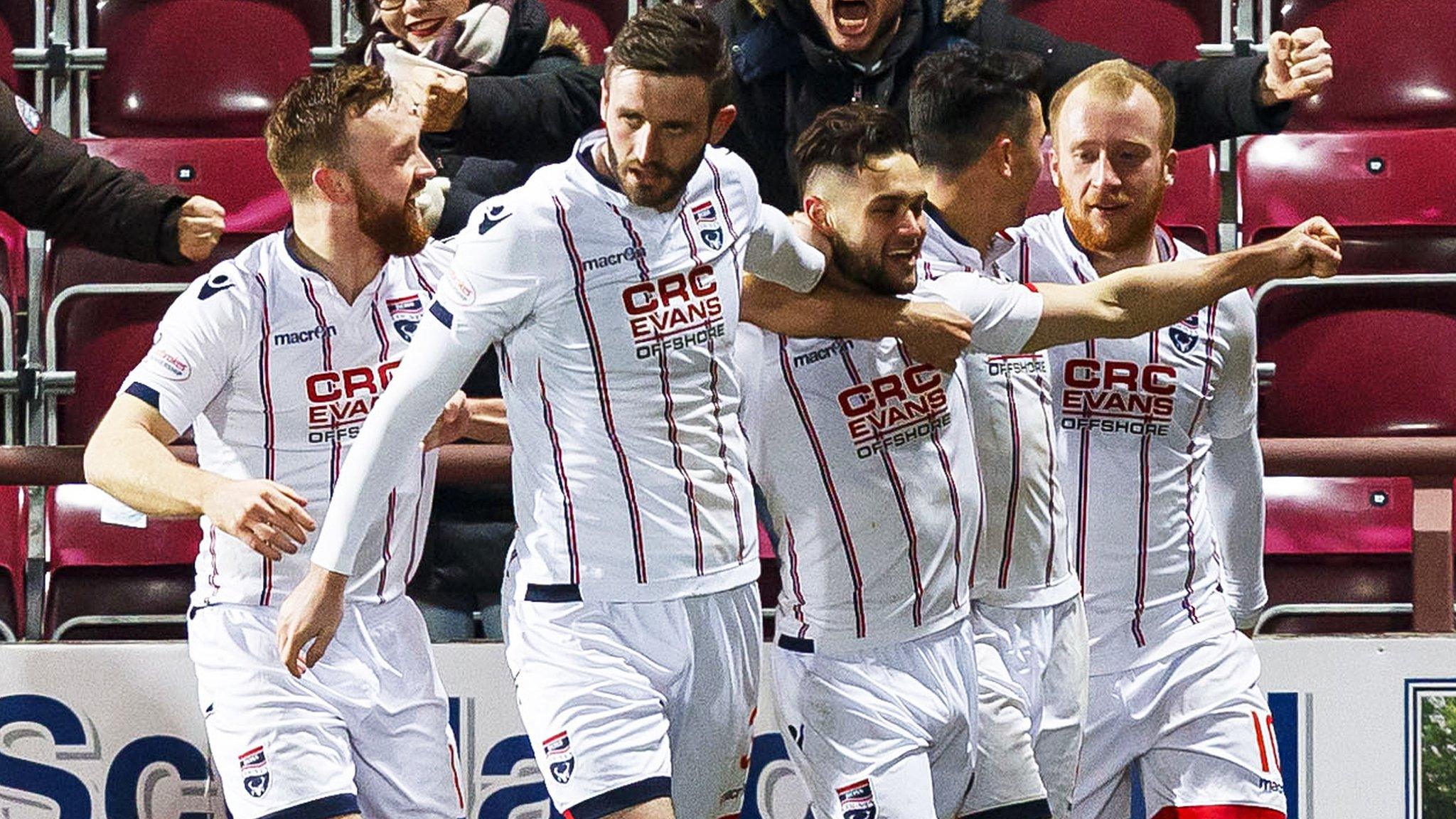 Alex Schalk celebrates scoring for Ross County