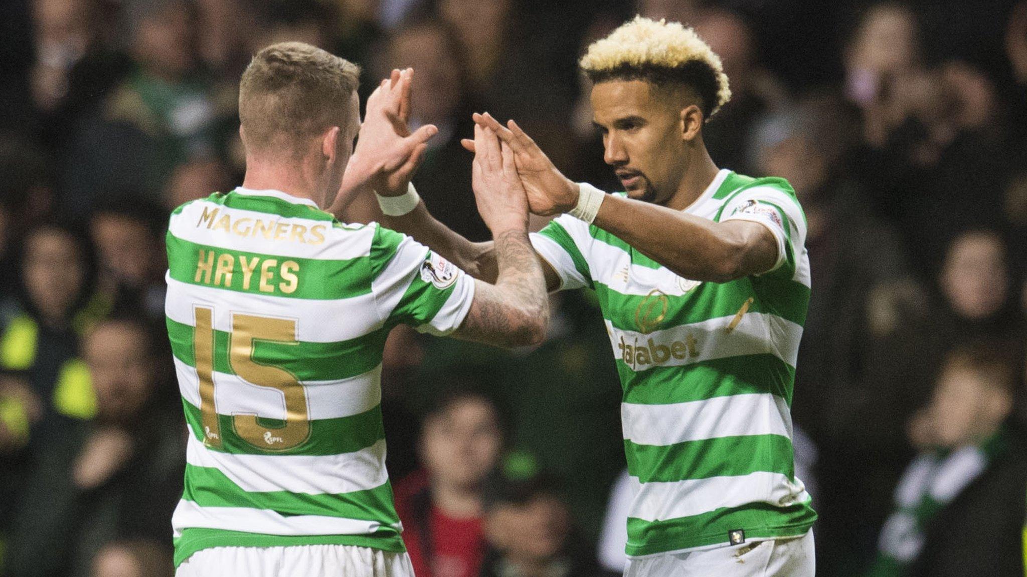 Celtic wingers Scott Sinclair and Jonny Hayes