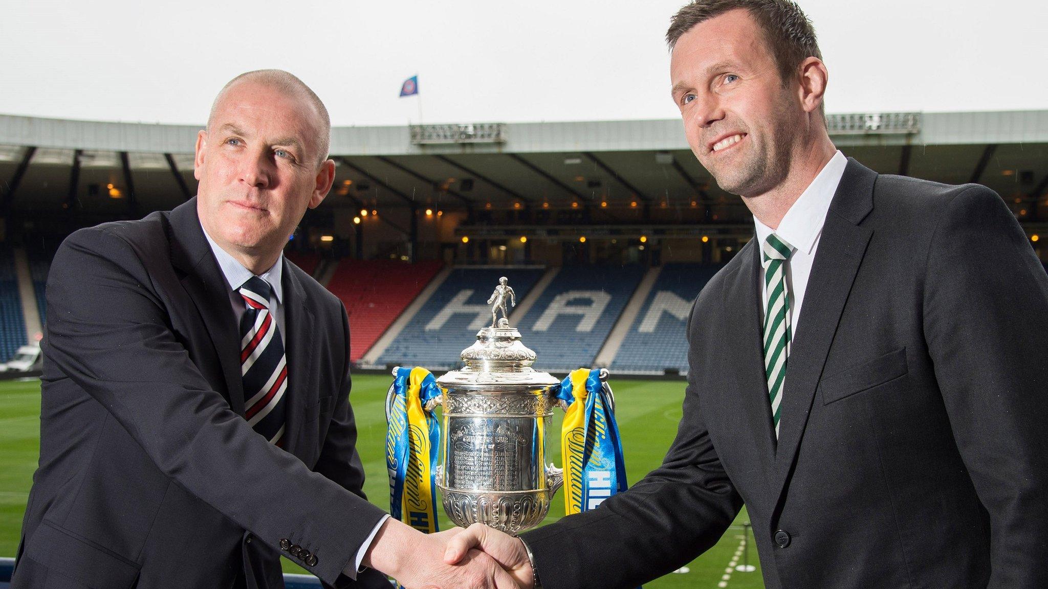 Rangers' Mark Warburton and Celtic's Ronny Deila