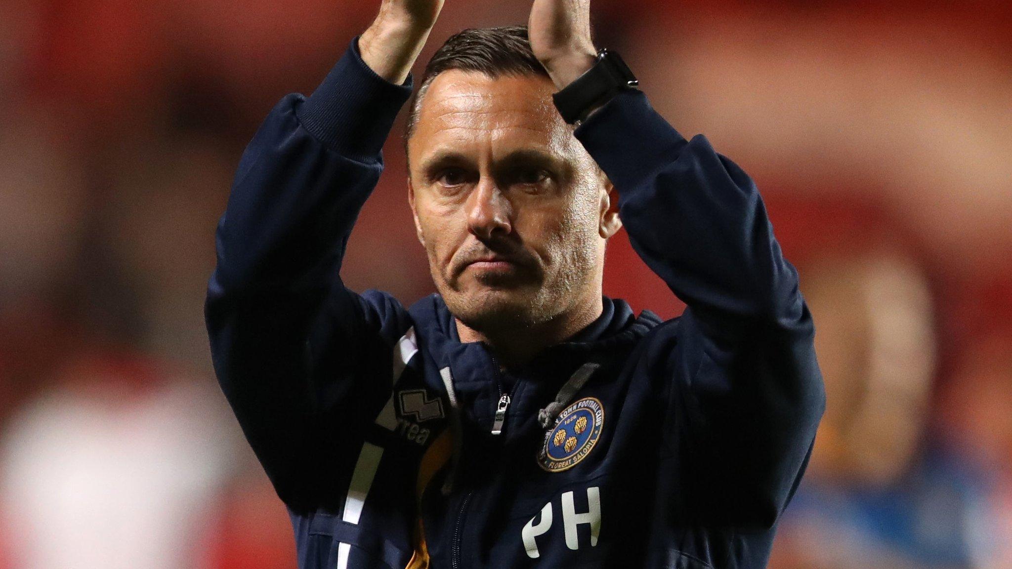 Paul Hurst was in charge for Shrewsbury for 19 months