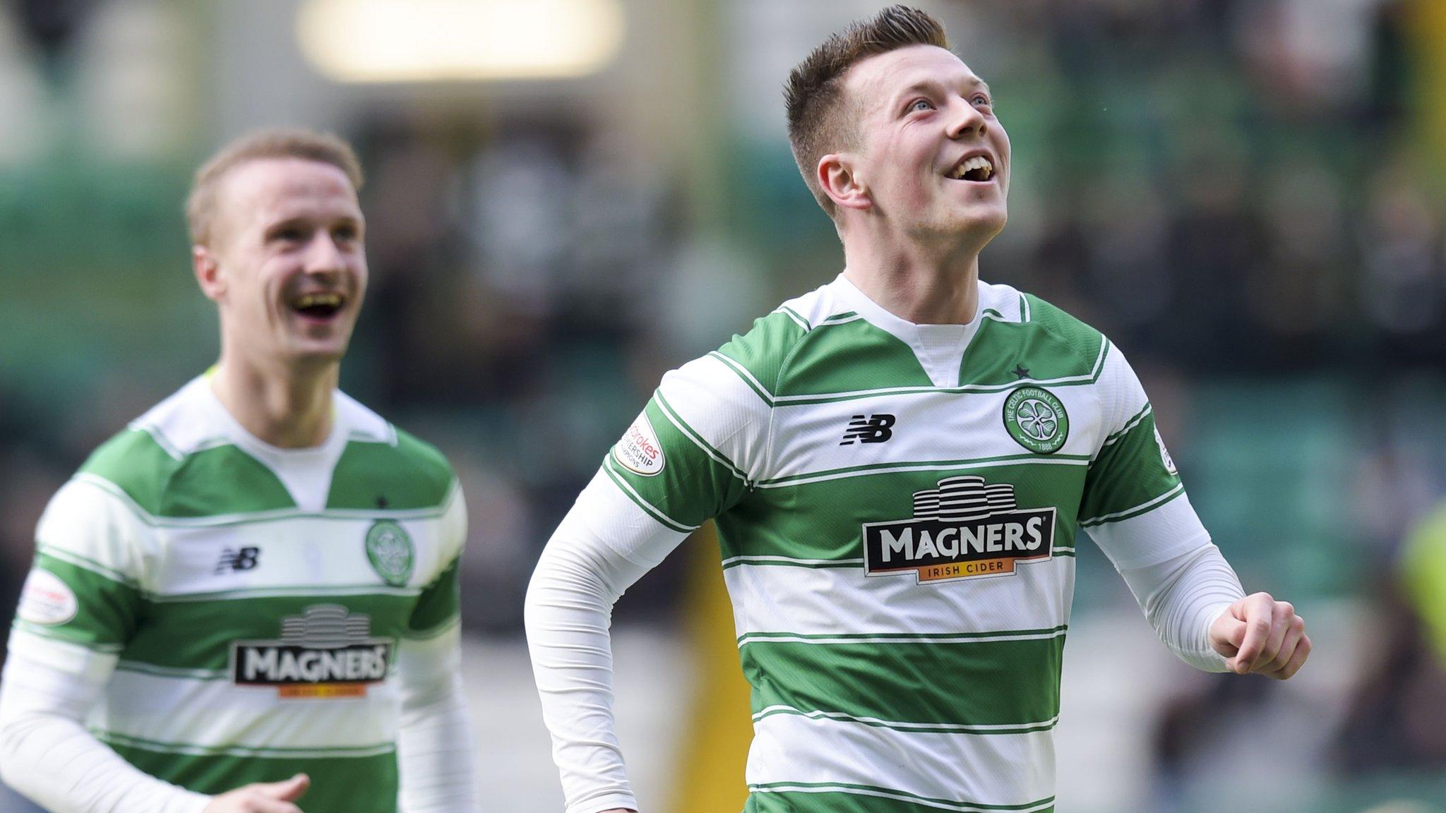 Callum McGregor celebrates