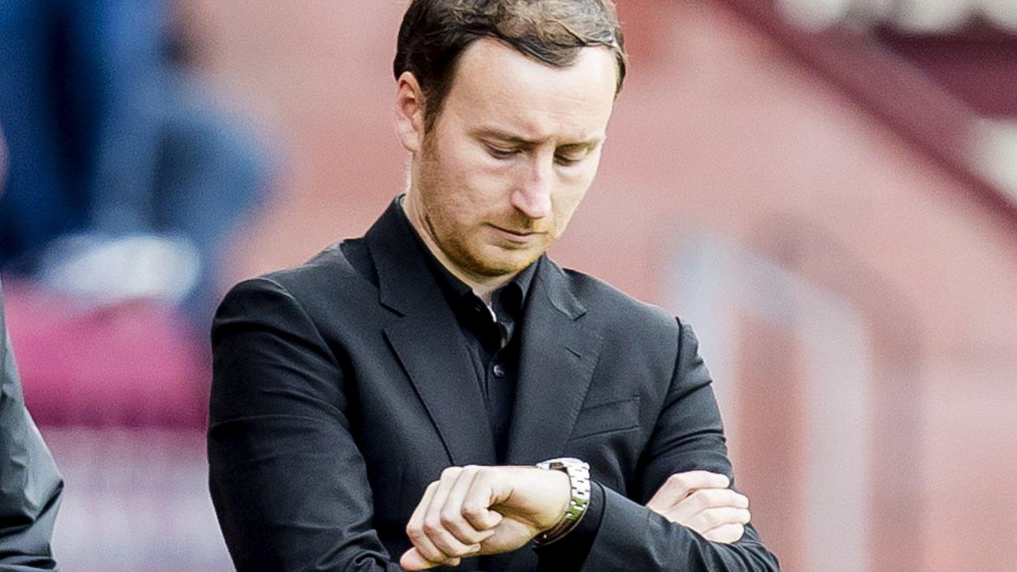 Hearts head coach Ian Cathro