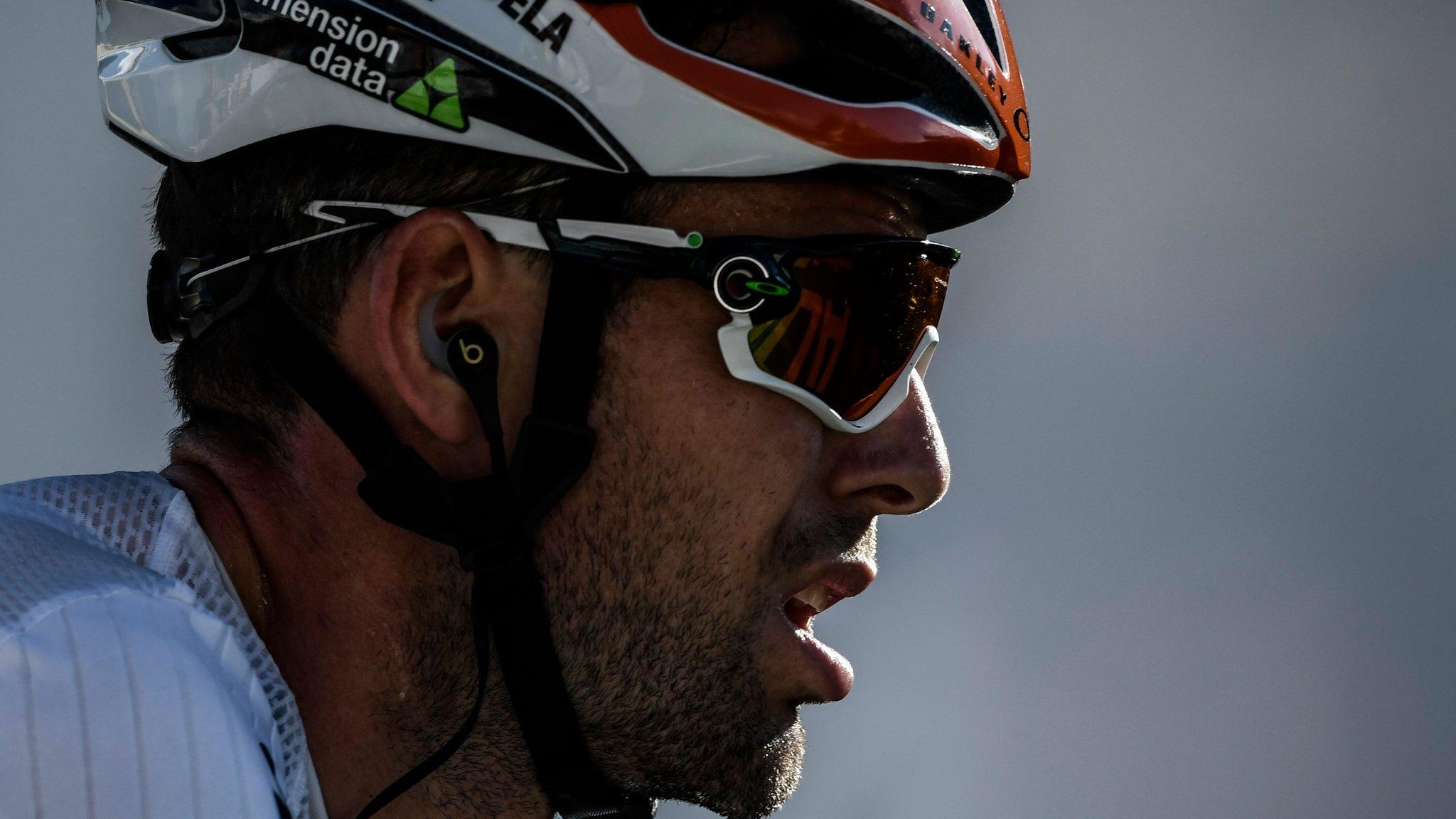 Close-up of Mark Cavendish