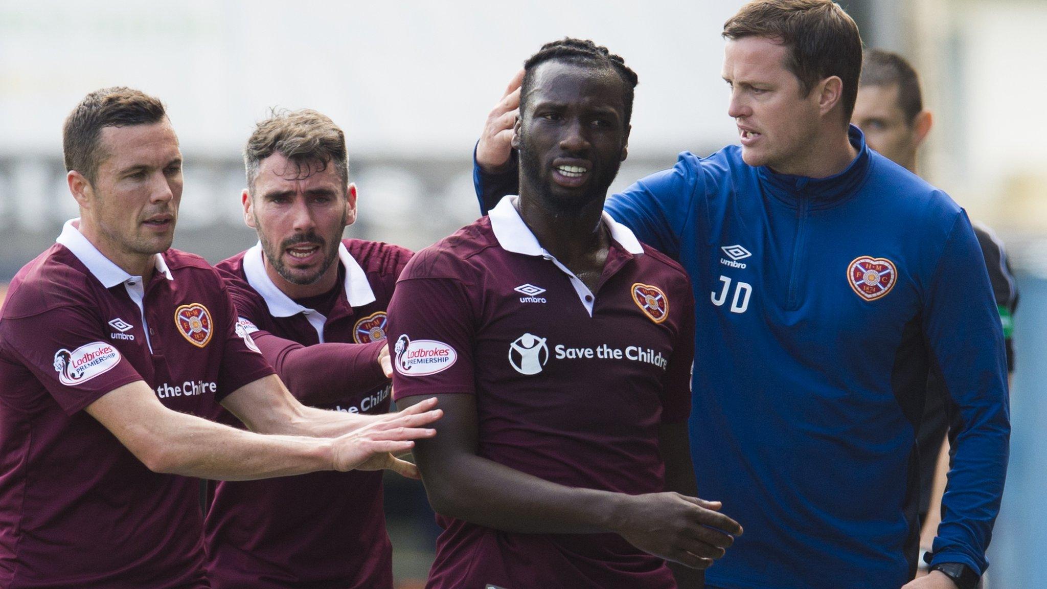 Isma Goncalves was sent off at Rugby Park