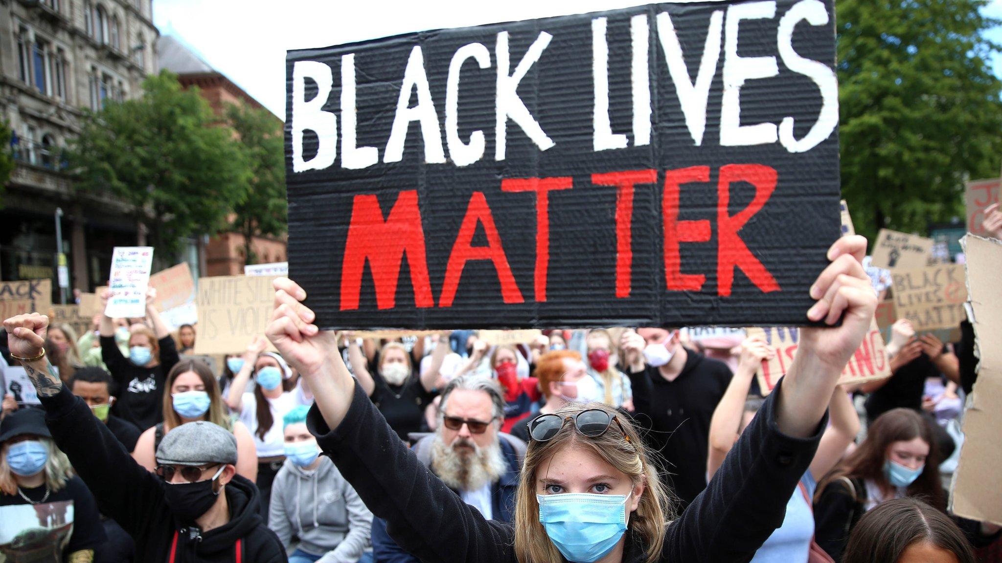 BLM protest at Belfast City Hall 3 June