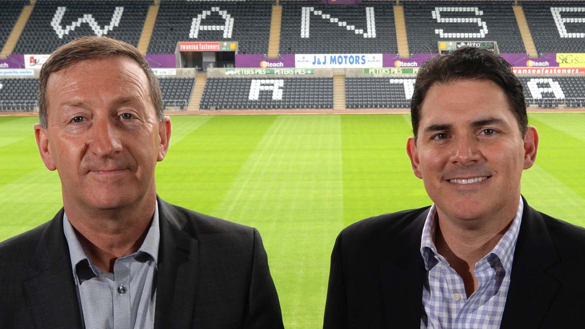 Huw Jenkins (left) with Jason Levien