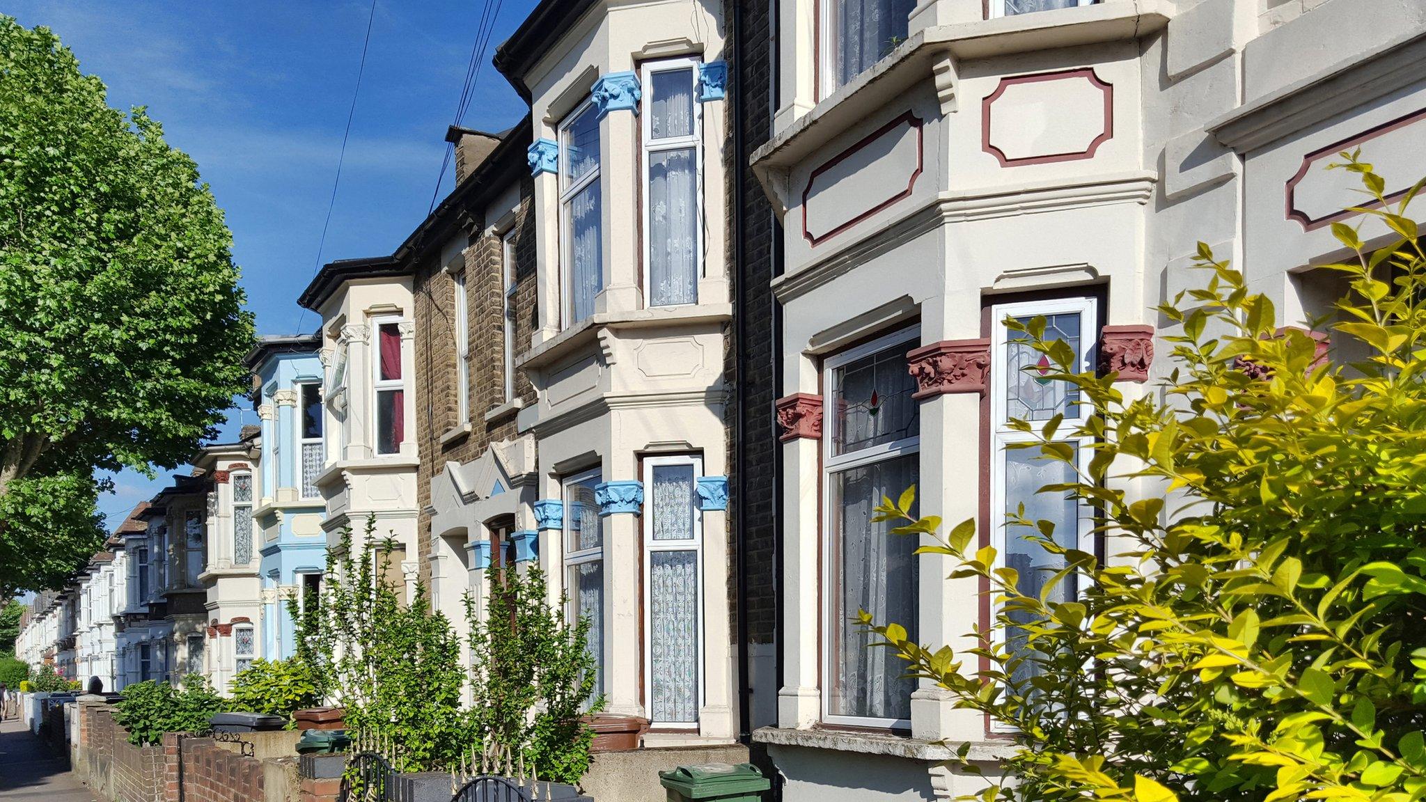 A row of houses