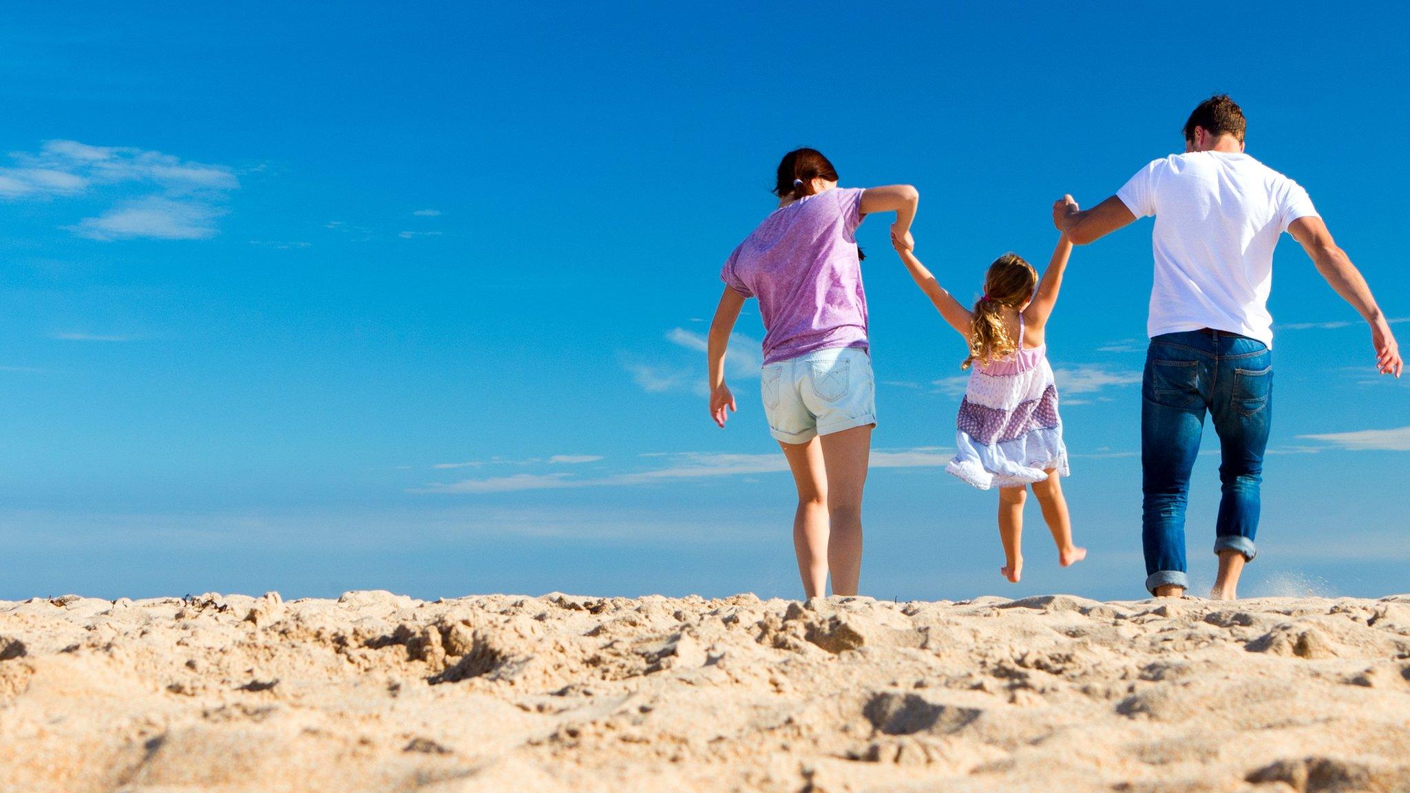 Family on holiday