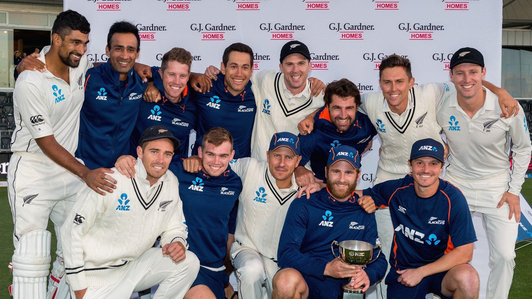 NZ celebrate their series win