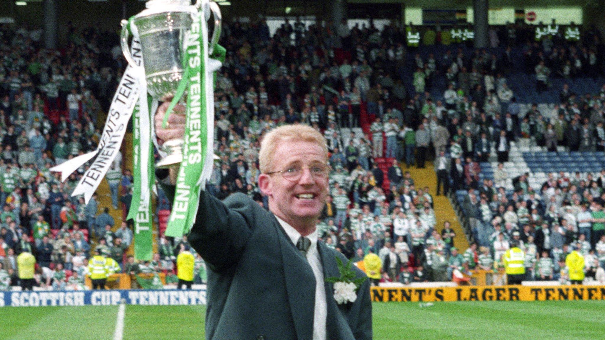 Tommy Burns with the Scottish Cup