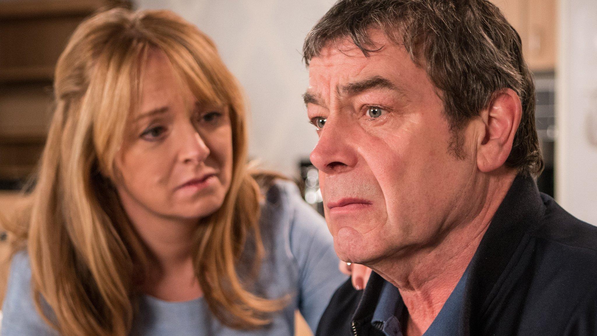 Jenny Connor (Sally-Ann Matthews) and Johnny Connor (Richard Hawley)