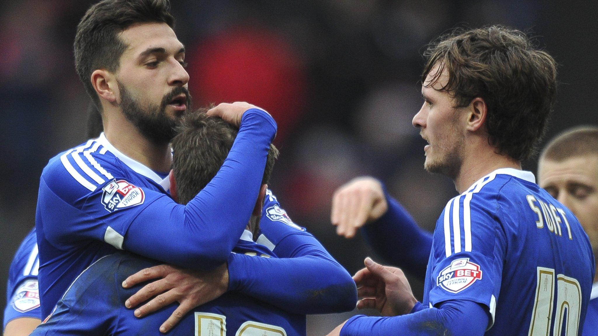 Alan Judge is mobbed after his goal