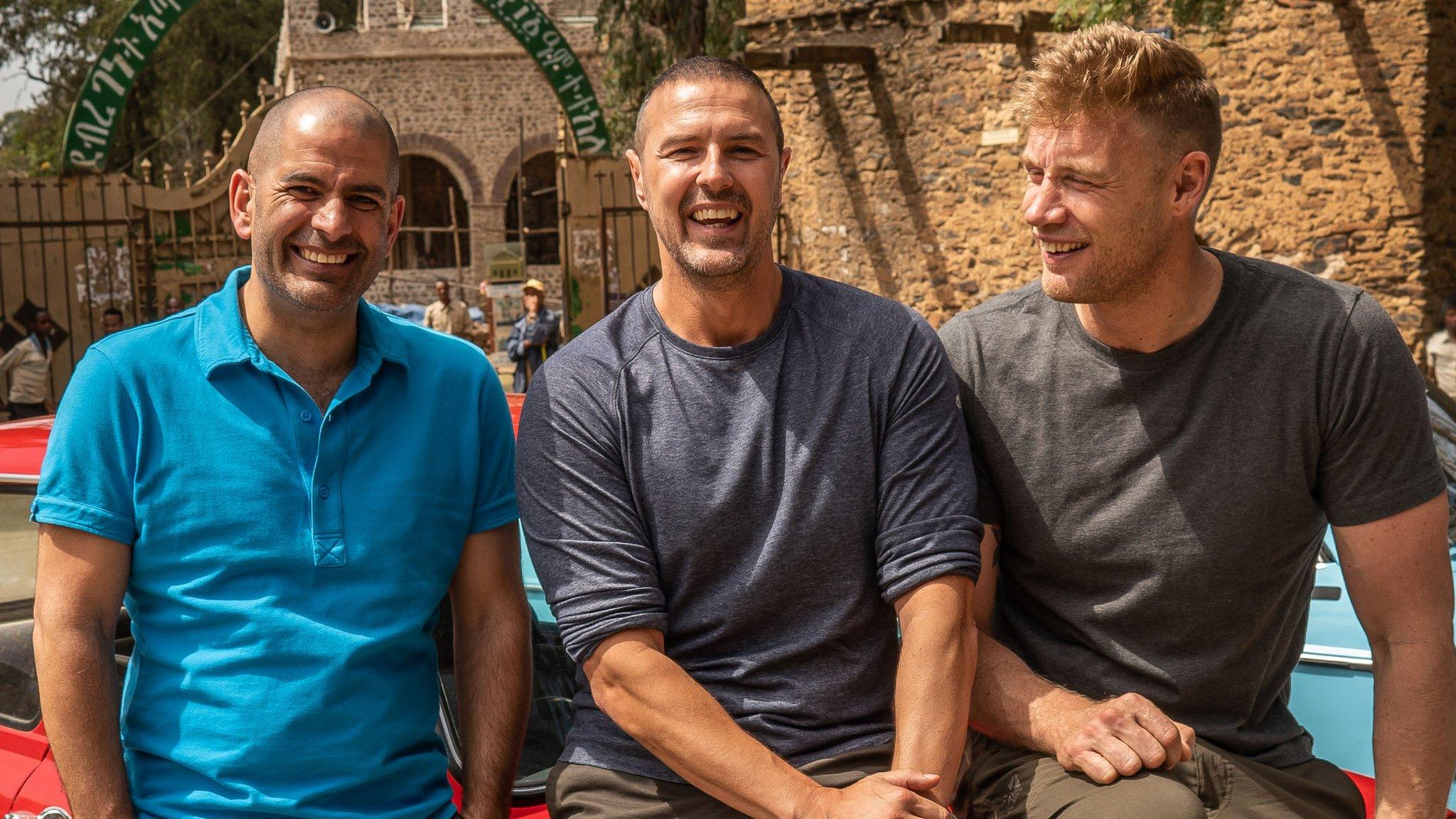 Chris Harris, Paddy McGuinness and Freddie Flintoff