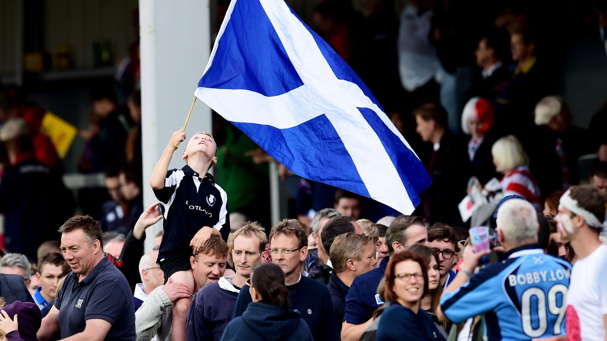 Scotland fans are Kingsholm