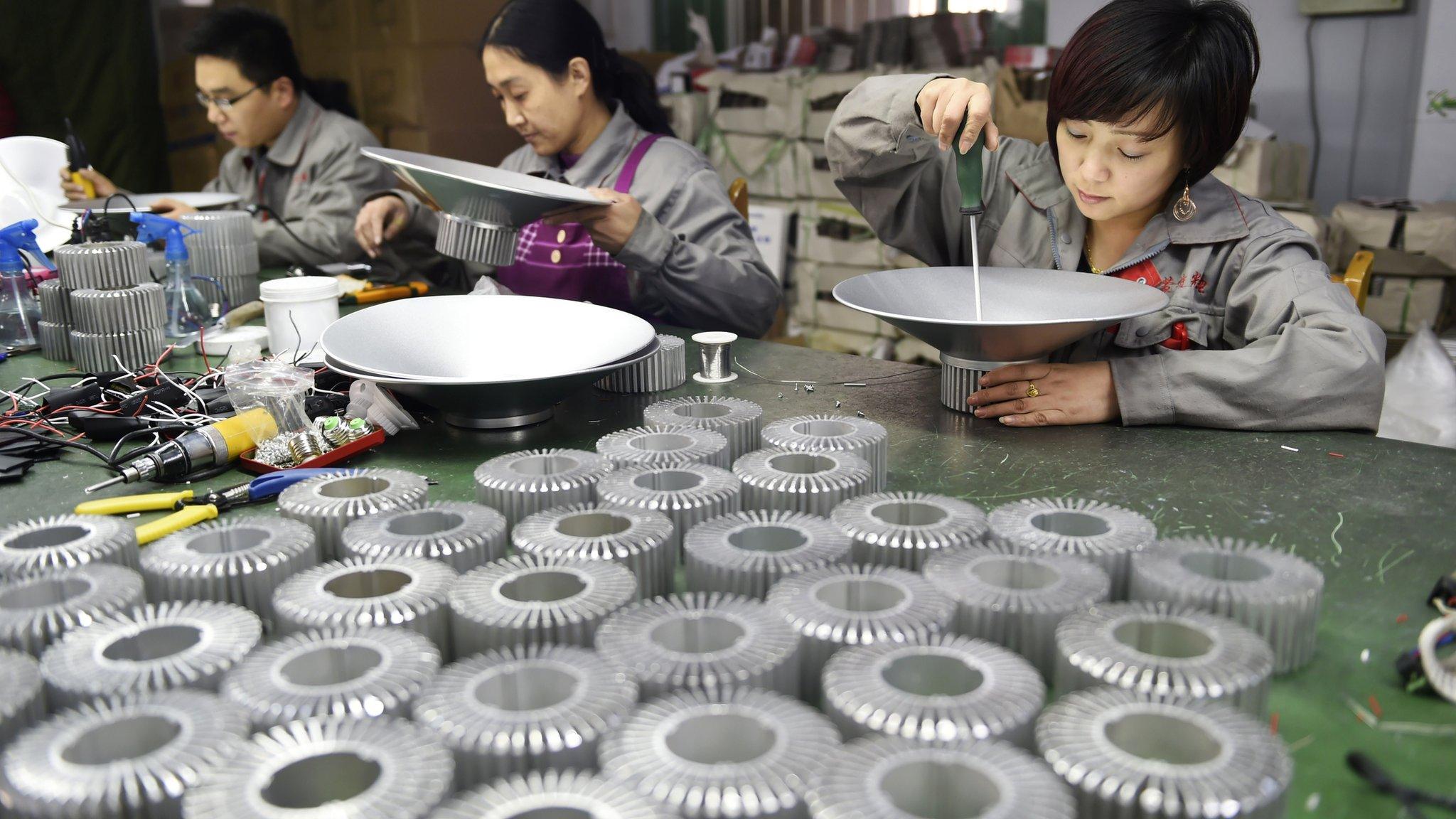 Chinese factory workers