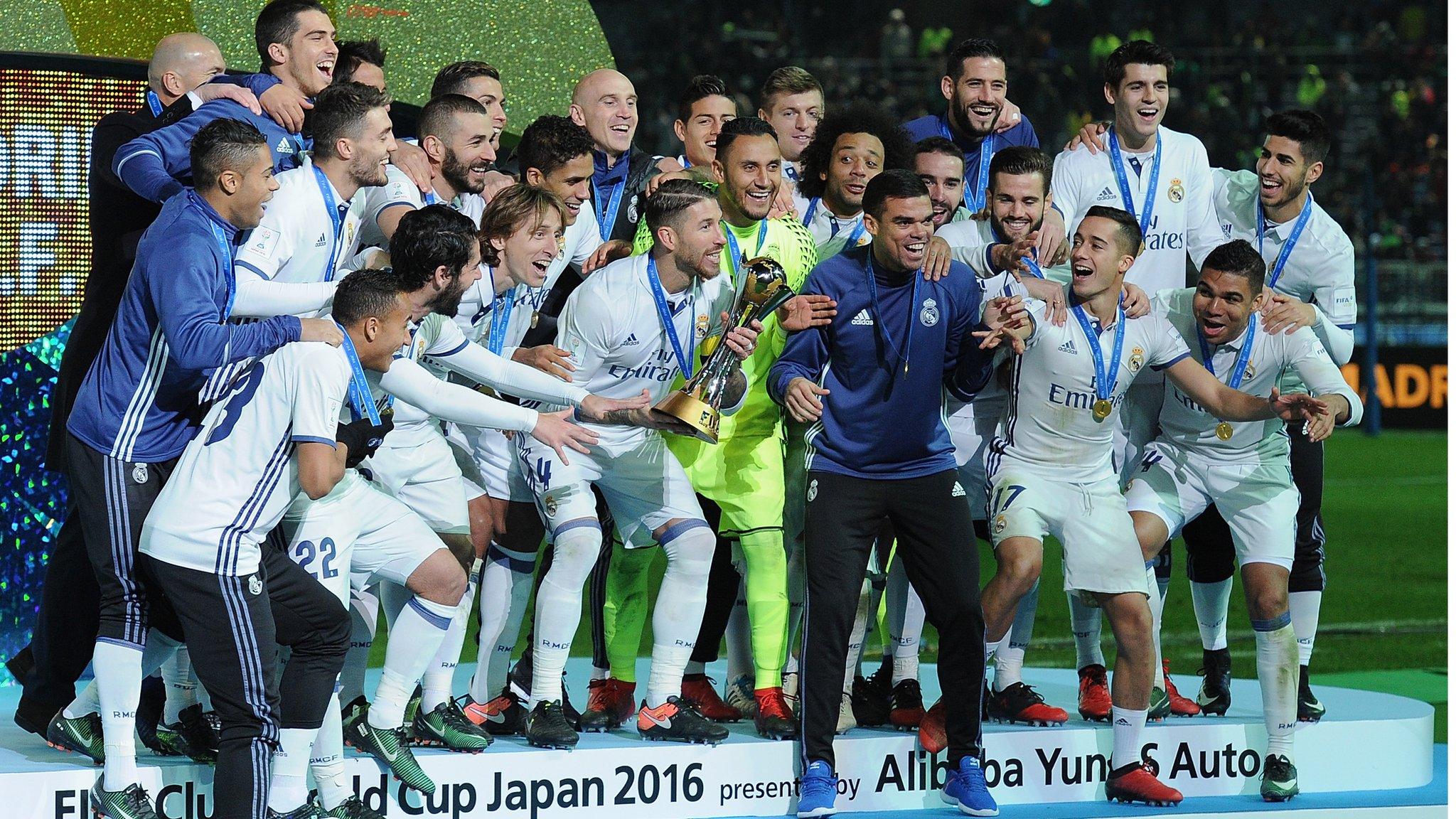 Real Madrid winning the 2016 Club World Cup