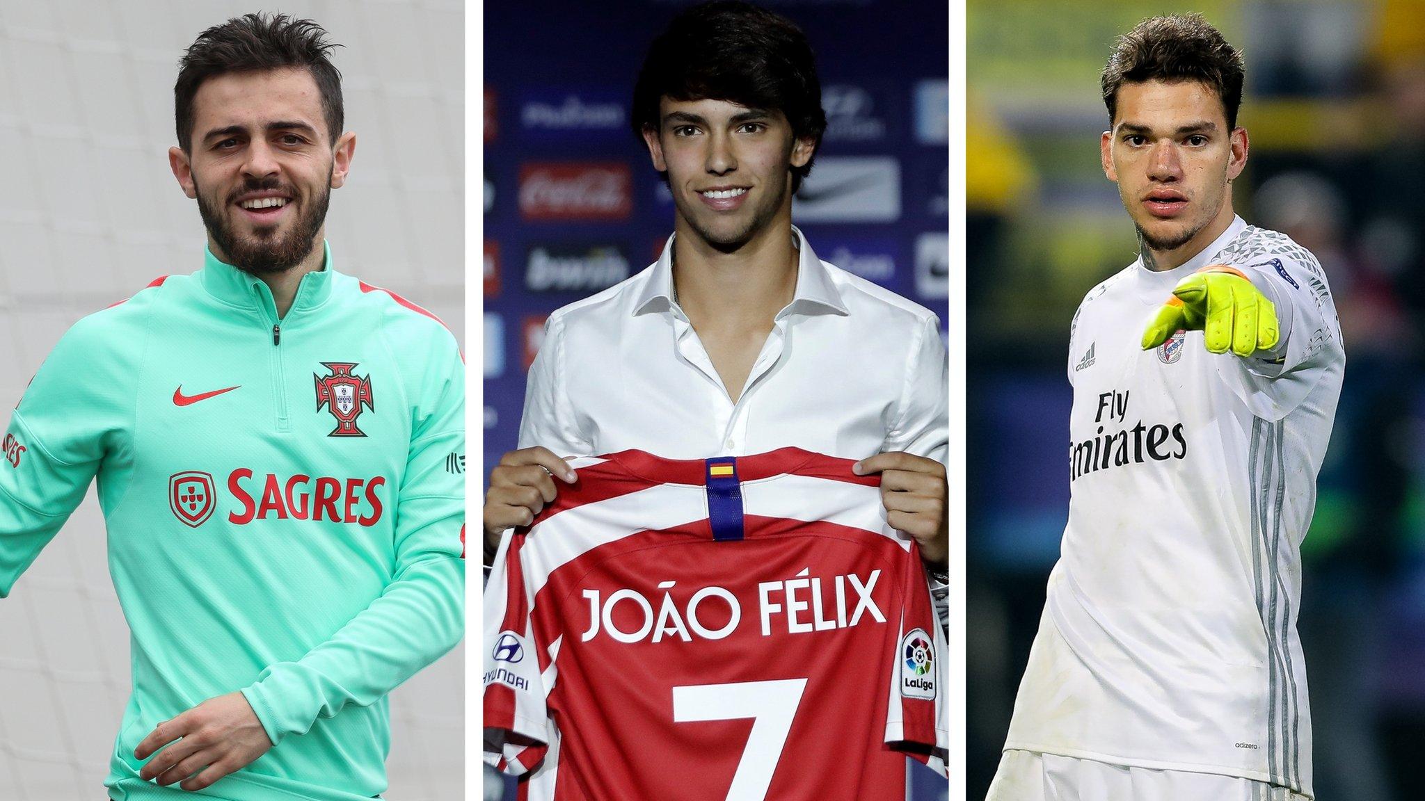 Bernardo Silva, Joao Felix and Ederson all developed at Benfica