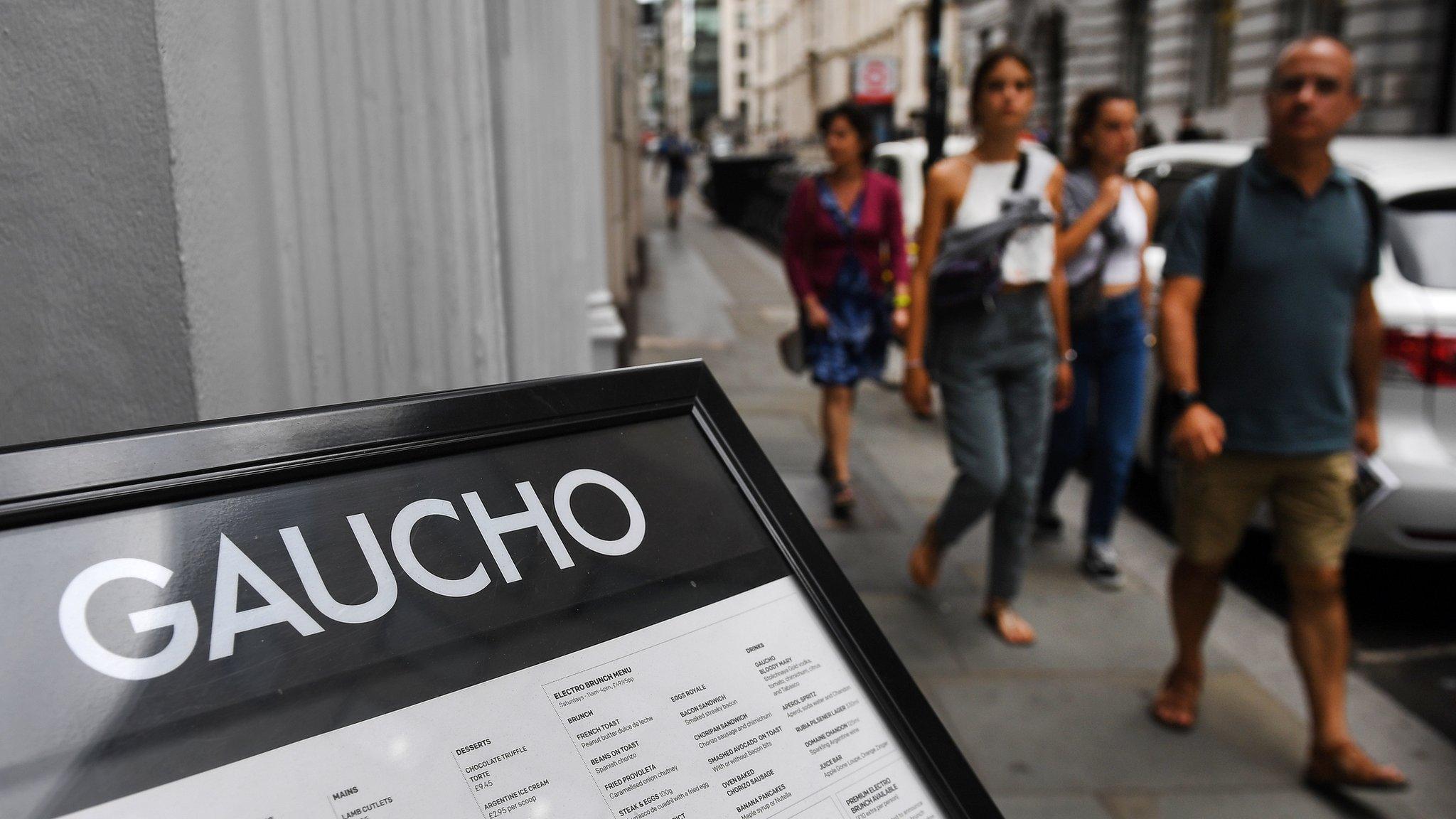 Gaucho restaurant, London