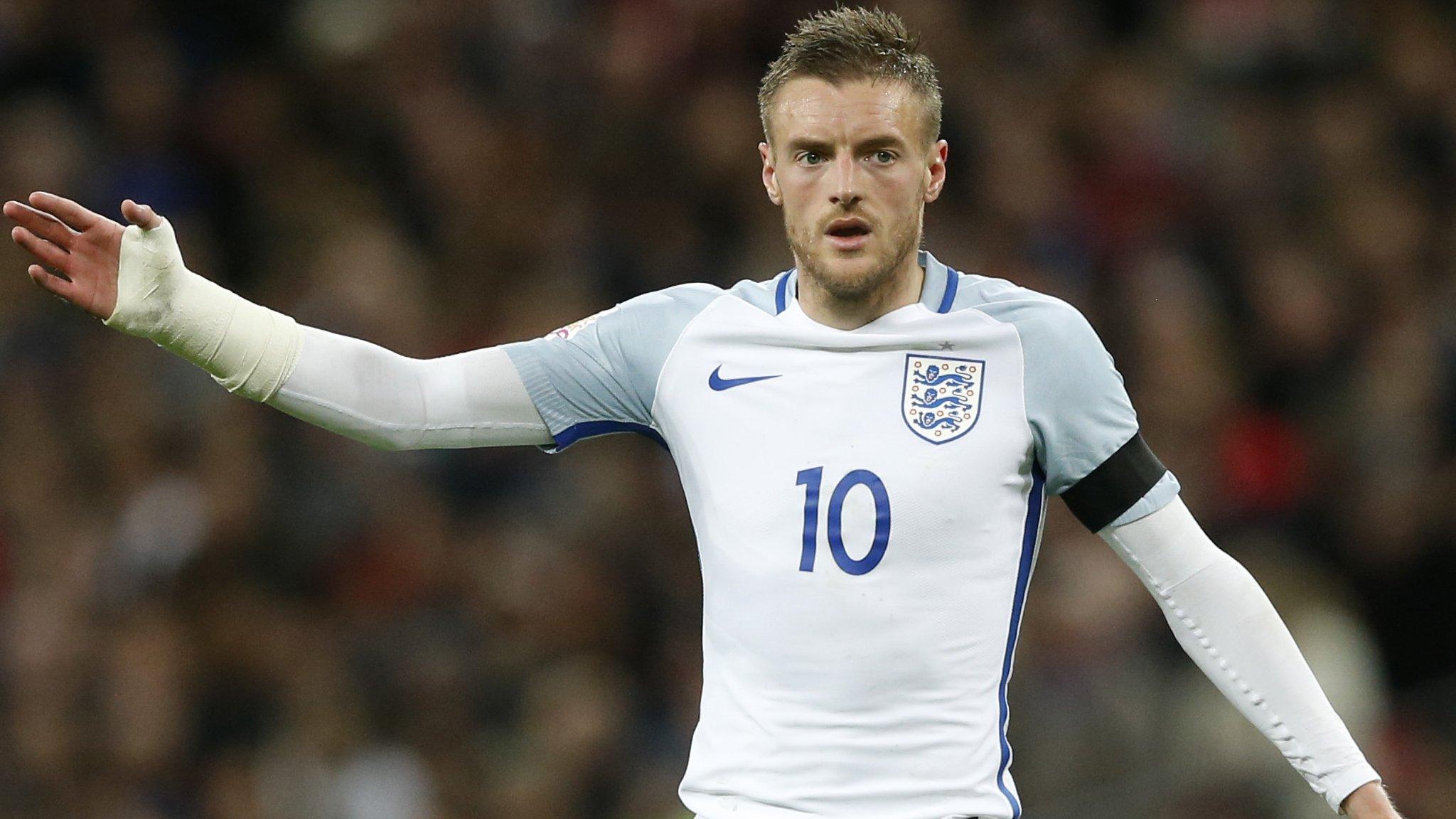 England forward Jamie Vardy