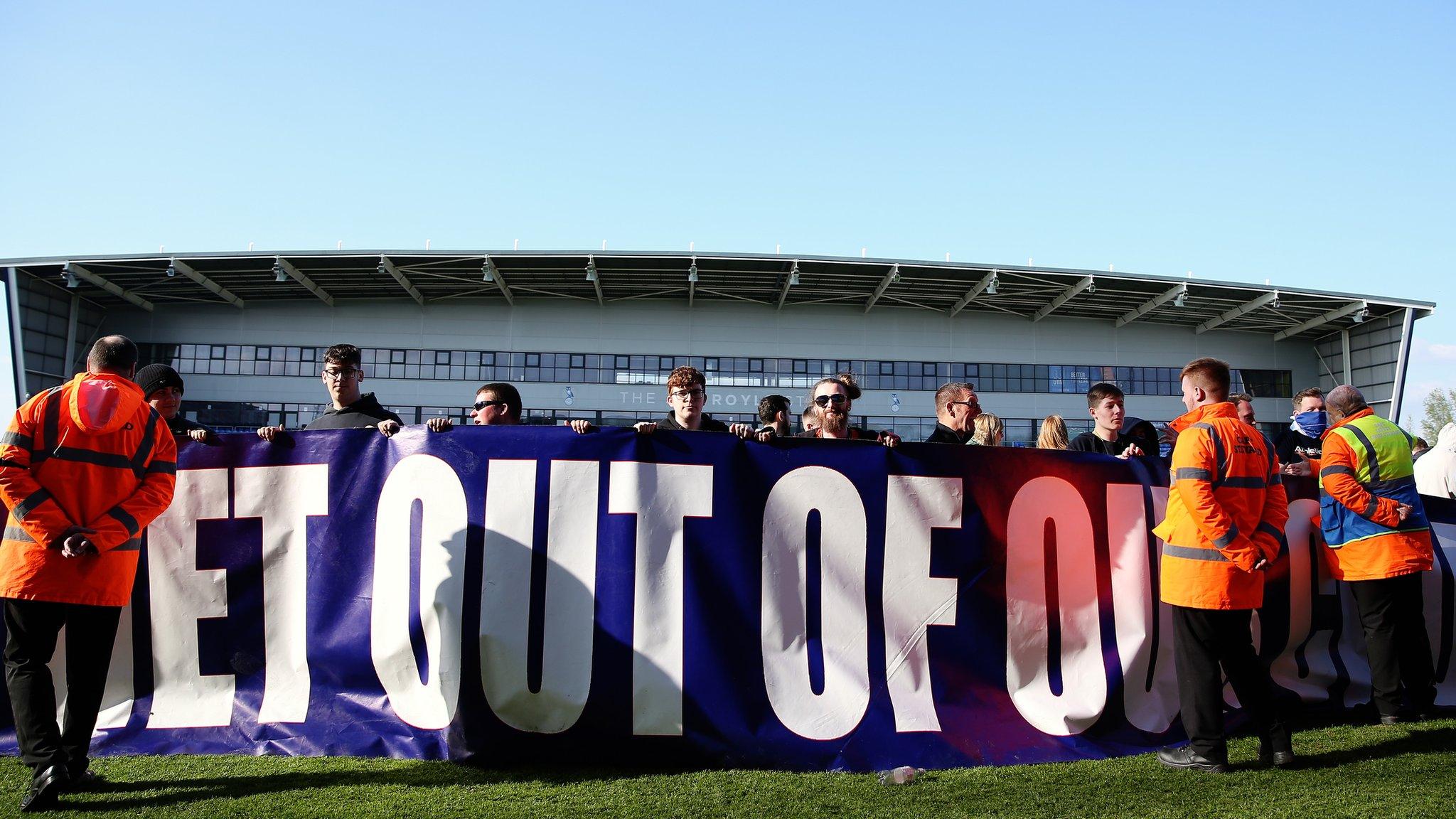 Oldham pitch invasion