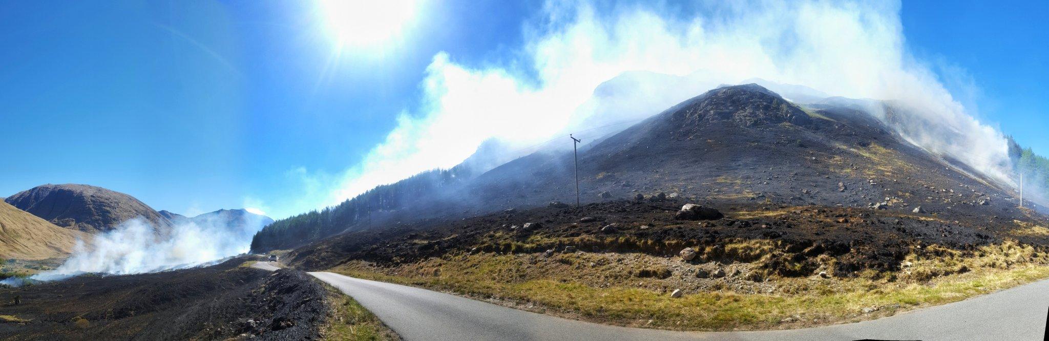 Wildfire at Glen Etive