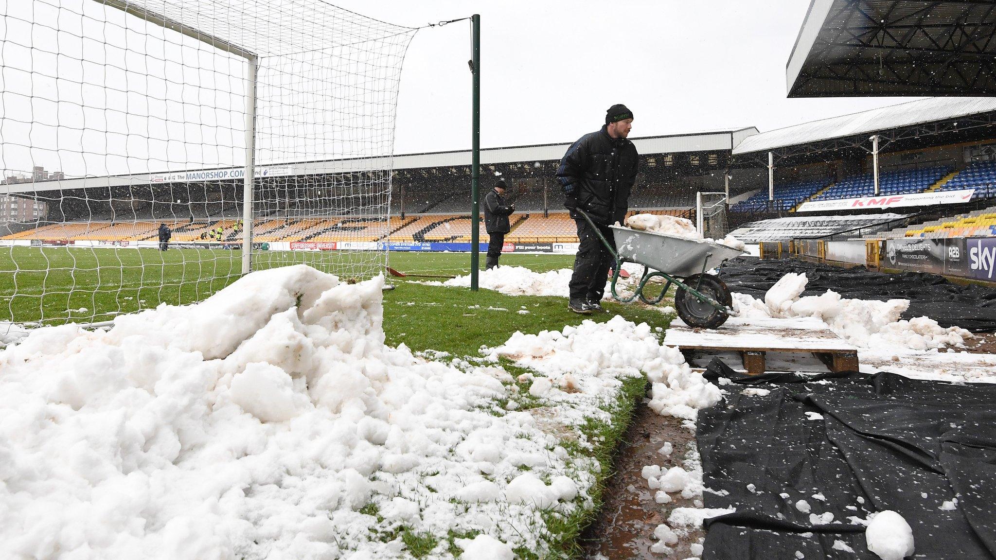 Snow football ground