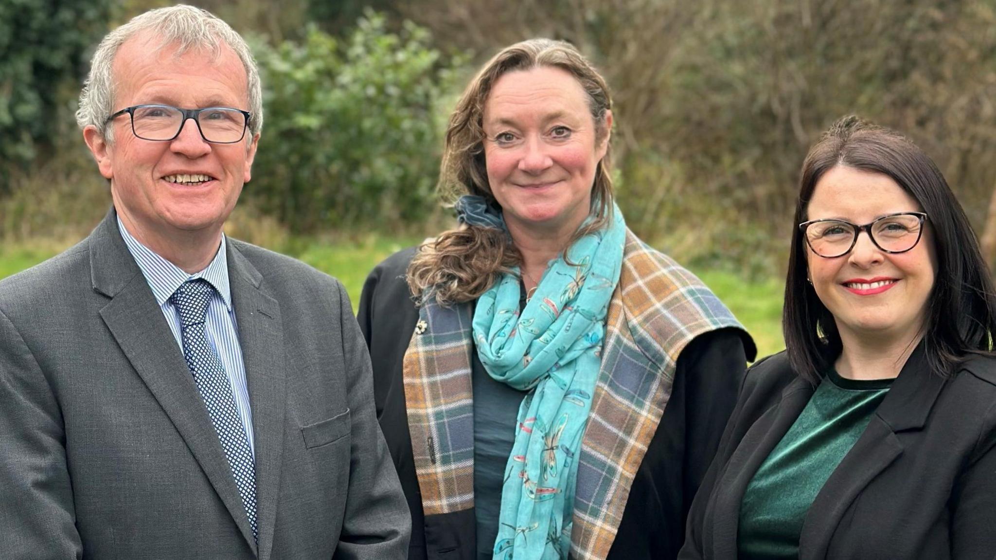 Sarah Maltby (right) and colleagues