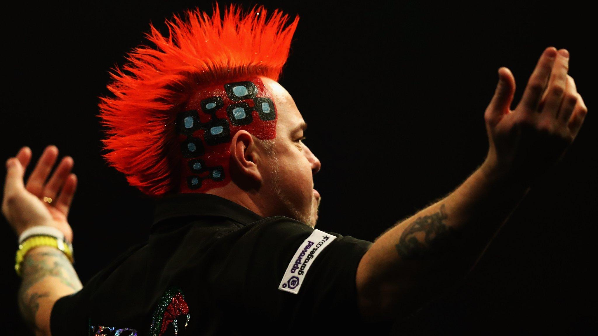 Peter Wright celebrates