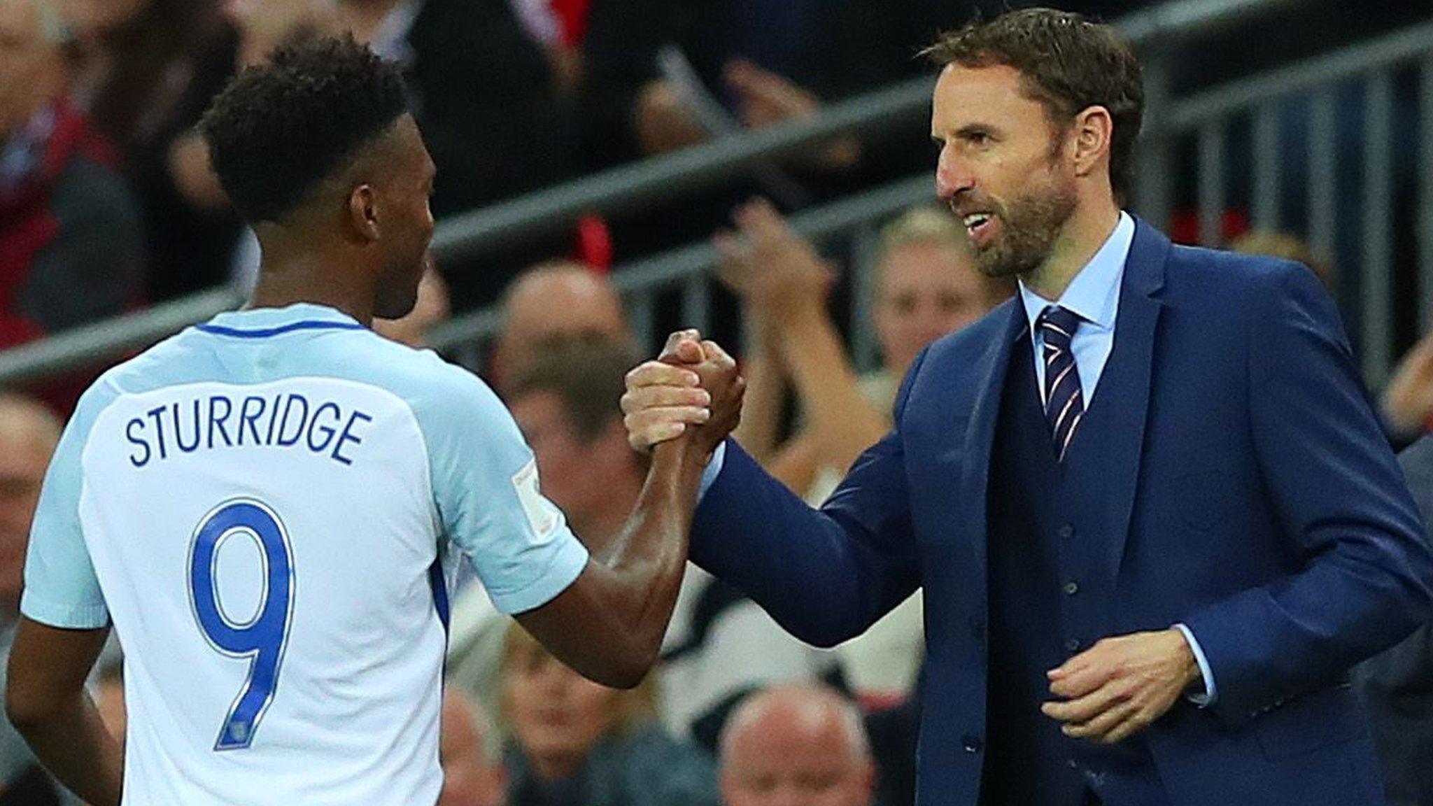 Daniel Sturridge and Gareth Southgate