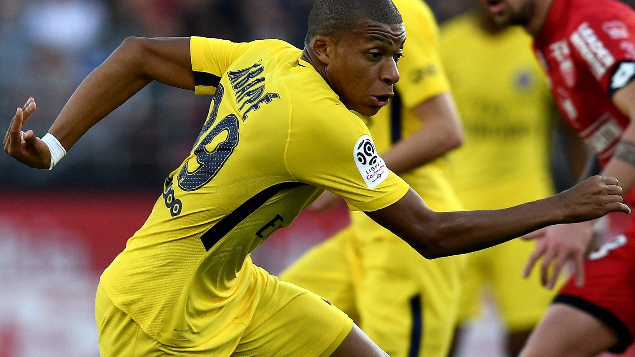 Paris SG's Kylian M'Bappe