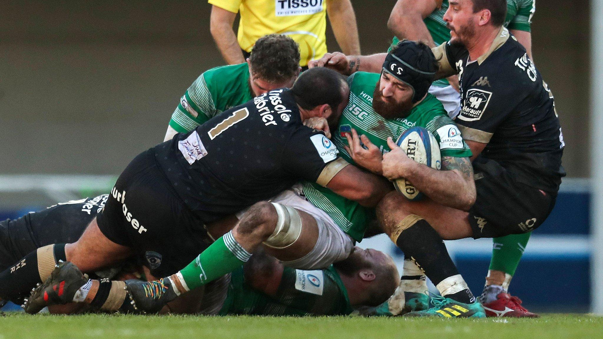 Newcastle's Gary Graham is tackled