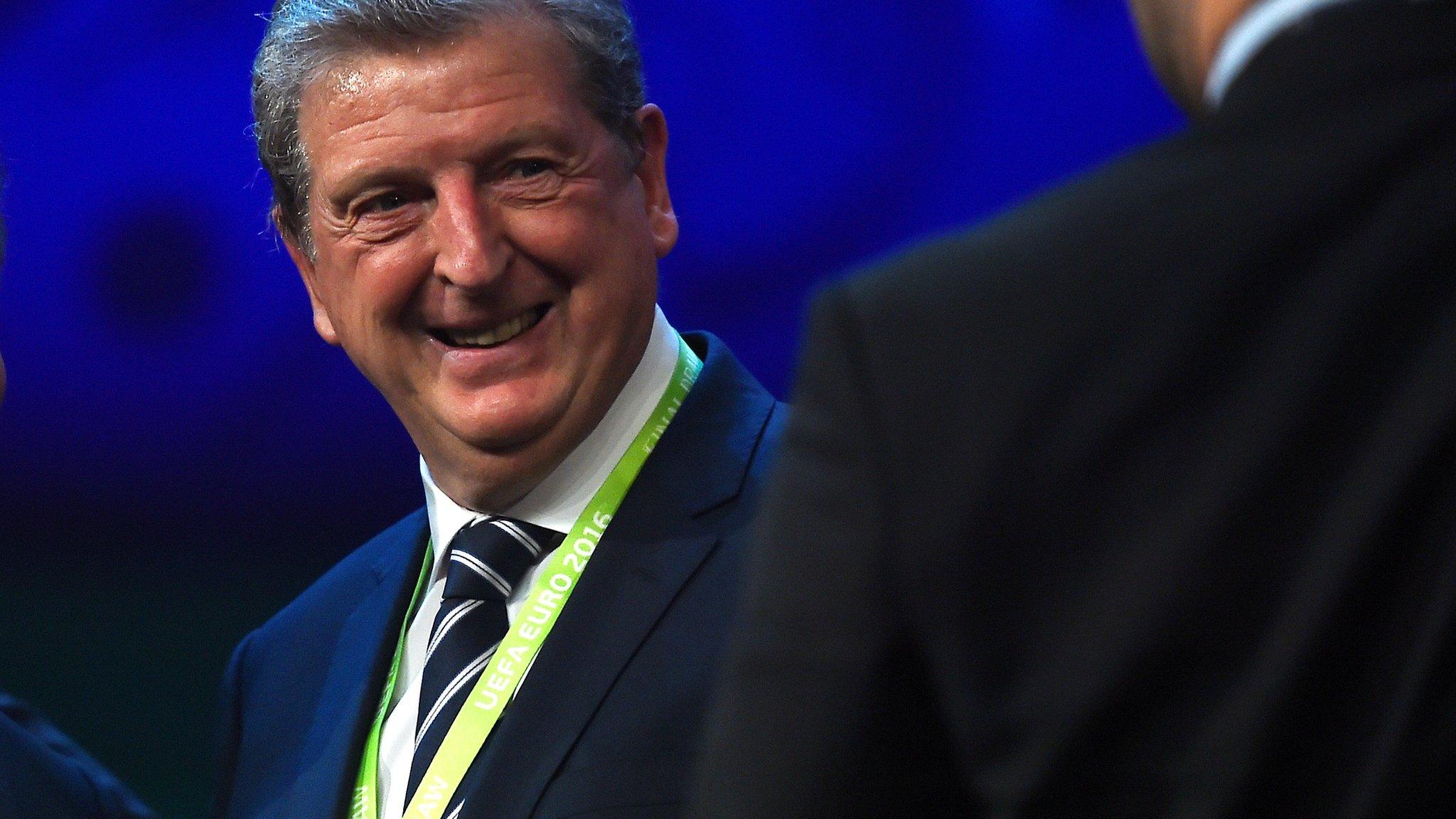 England boss Roy Hodgson at Euro 2016 draw