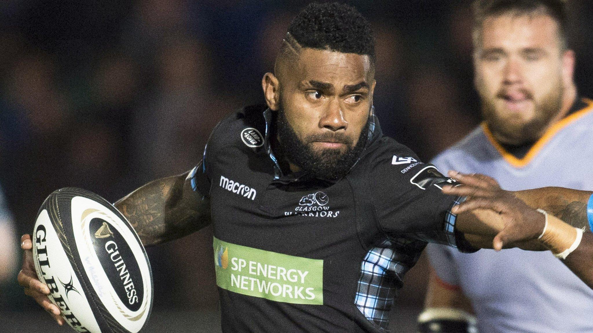 Niko Matawalu in action for Glasgow Warriors against Southern Kings