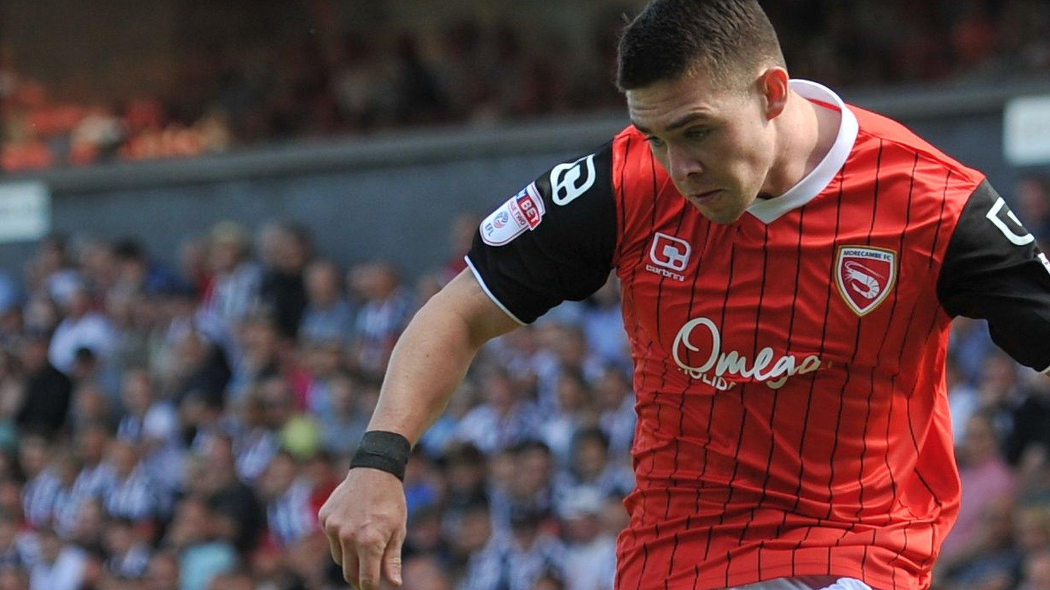 Jack Dunn in action for Morecambe