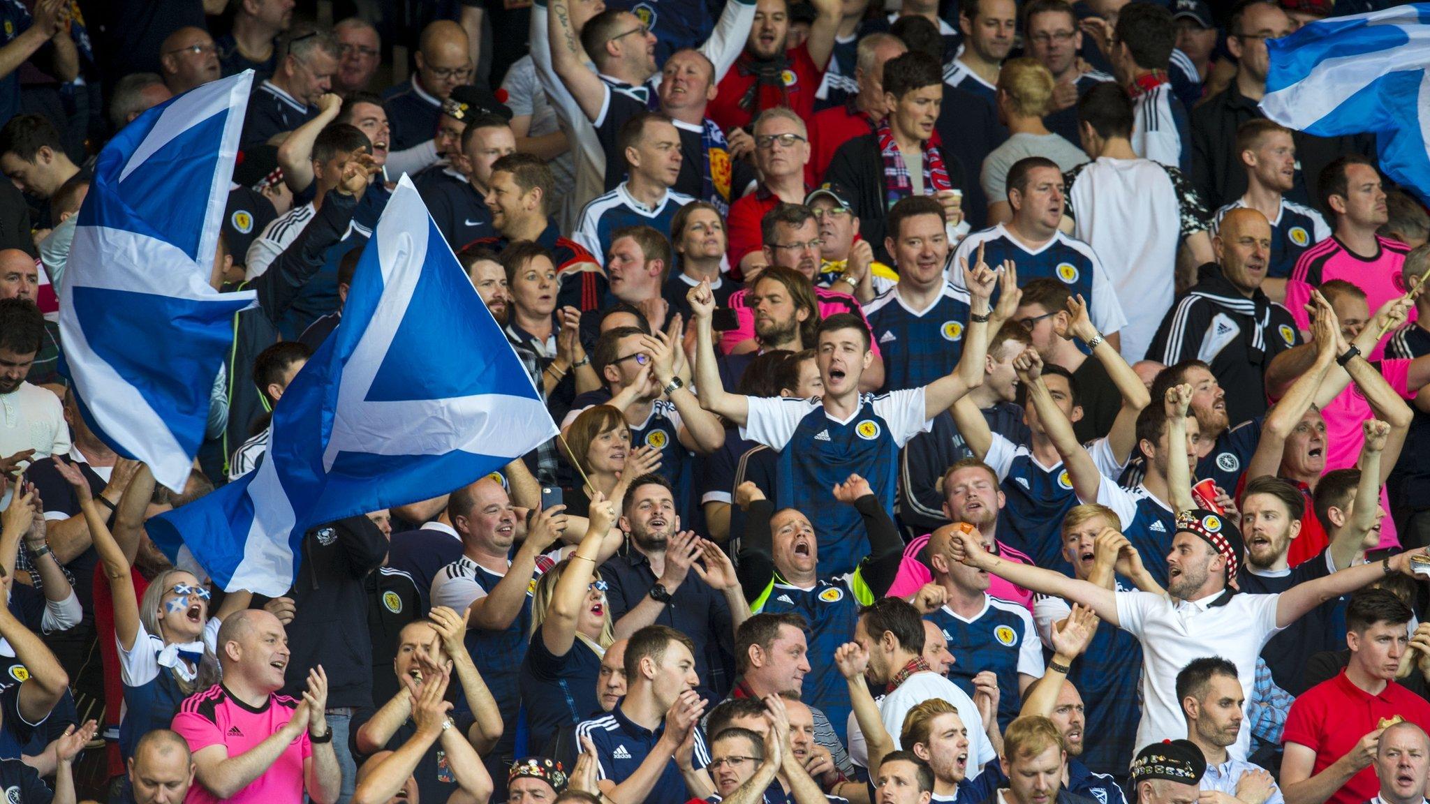 Scotland fans at Hampden