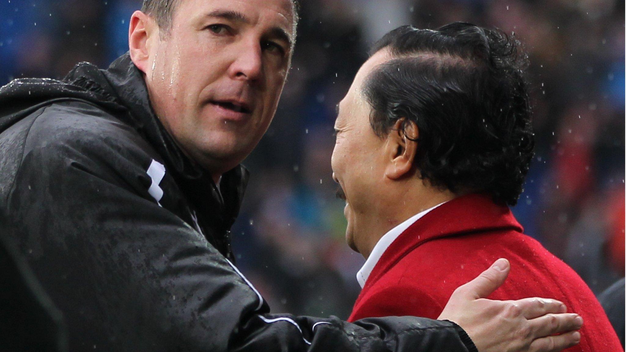 Malky Mackay and Vincent Tan