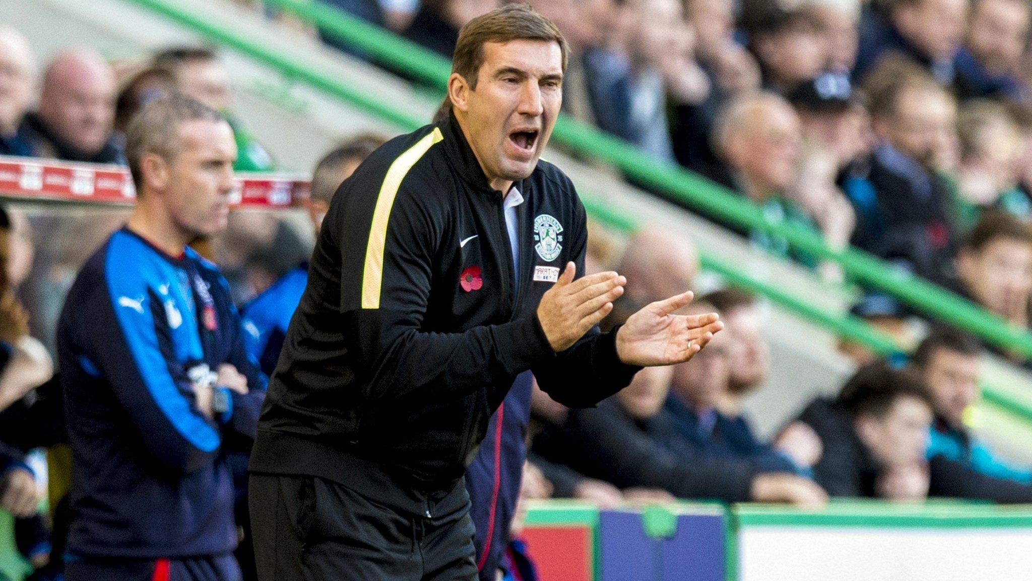 Hibs manager Alan Stubbs