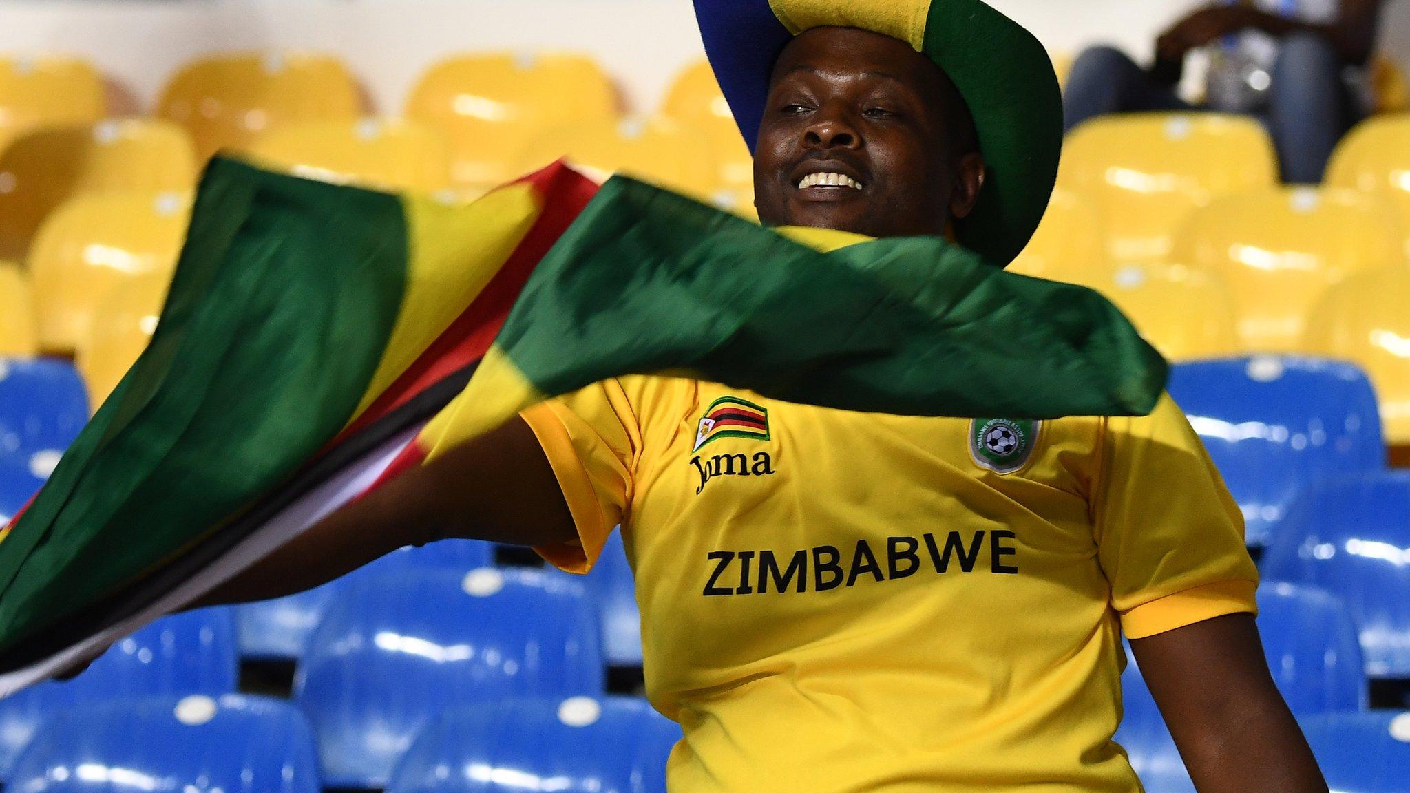 A Zimbabwe football fan