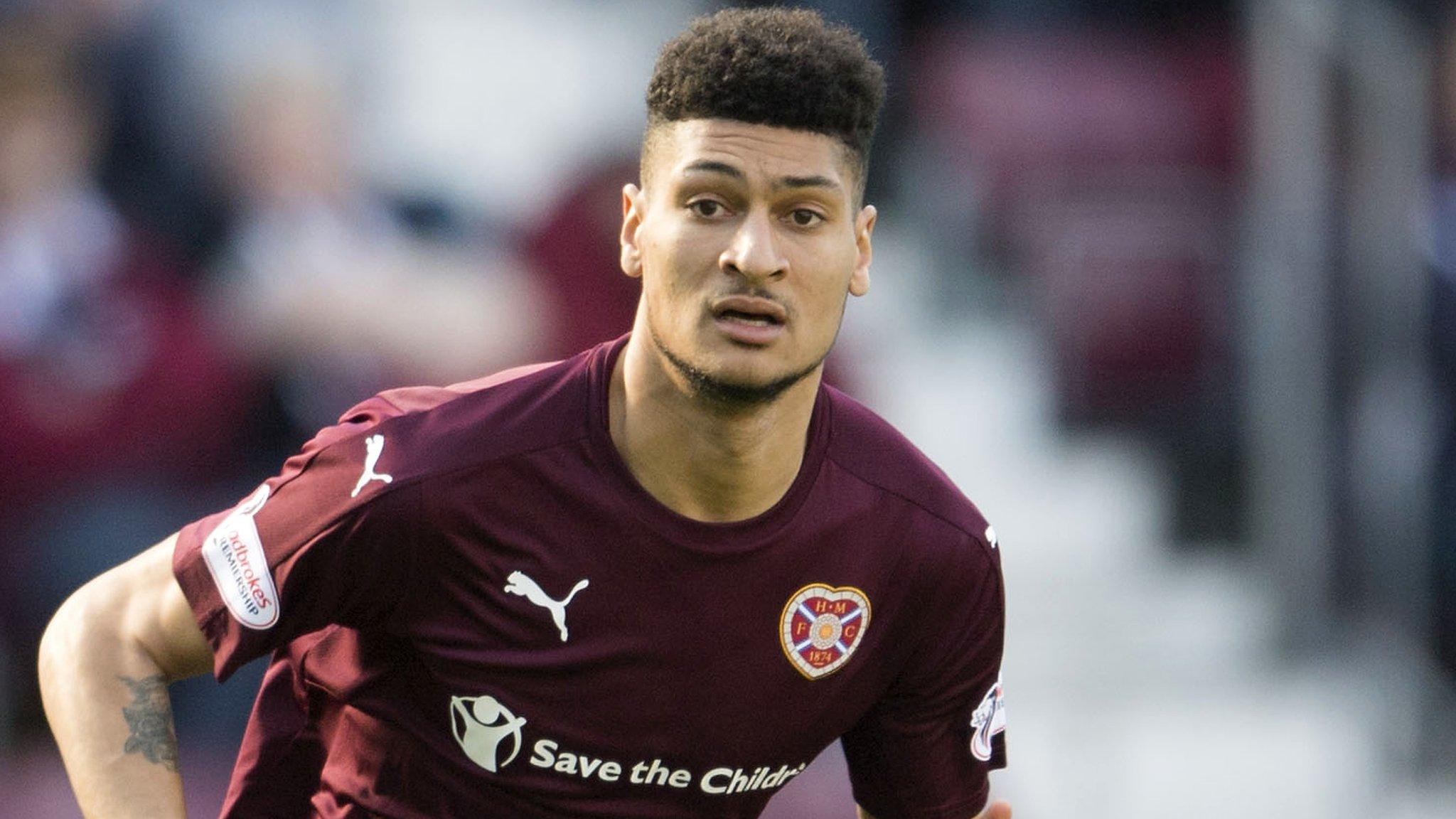 Hearts striker Bjorn Johnsen