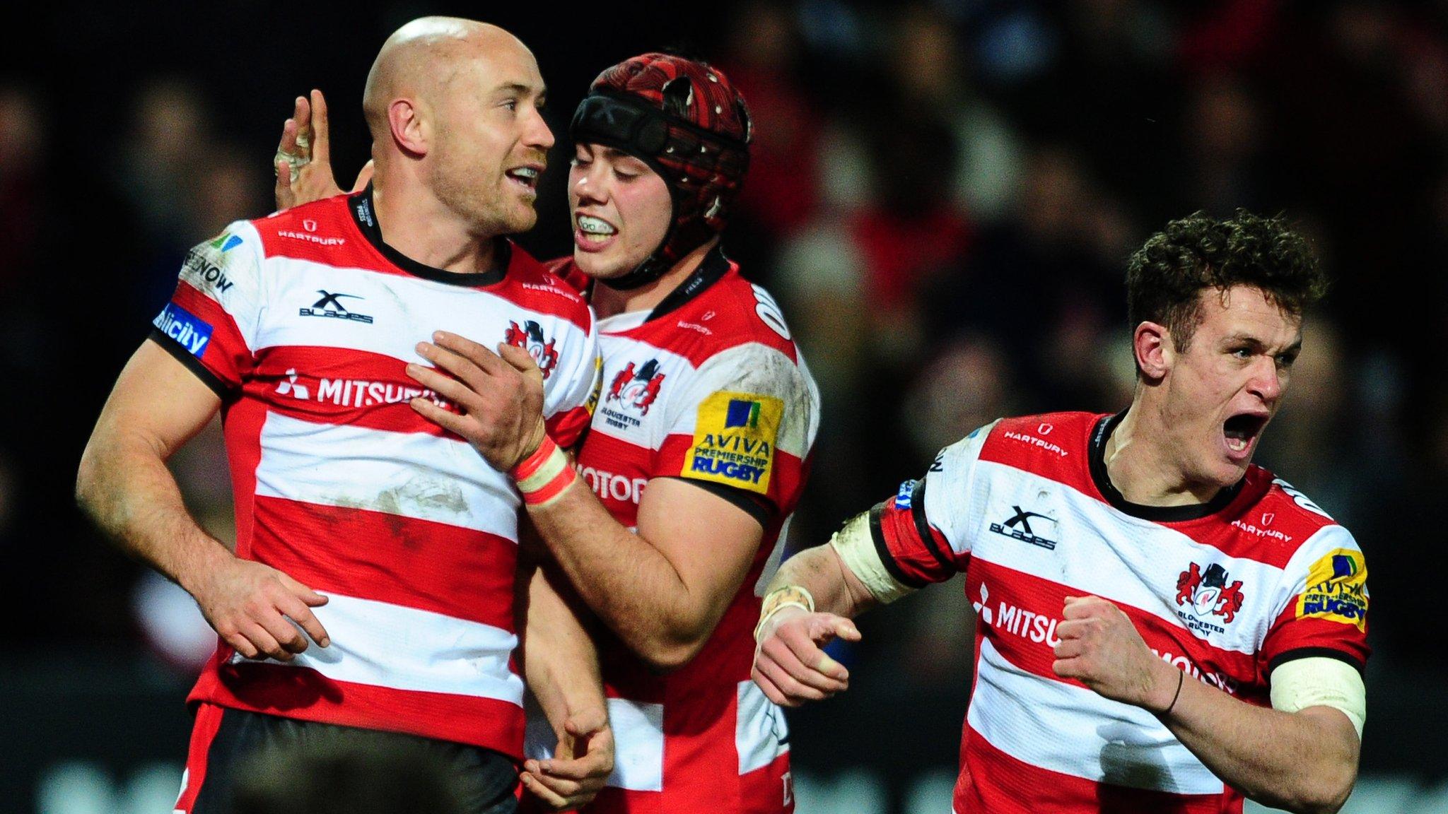 Willi Heinz's try was Gloucester's second in 15 minutes after the break against Bristol