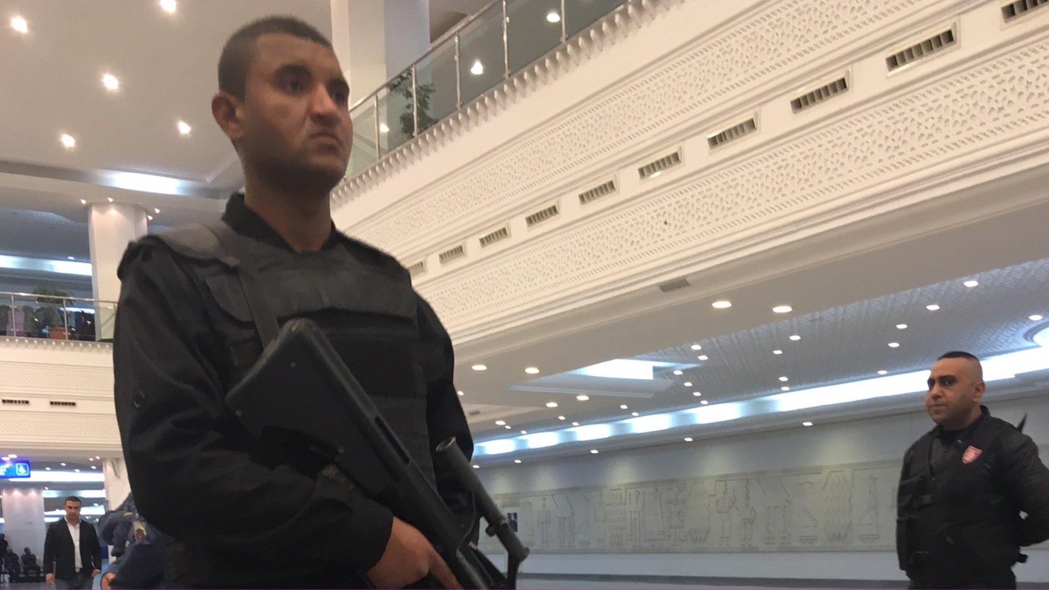 Patrolling Djerba airport