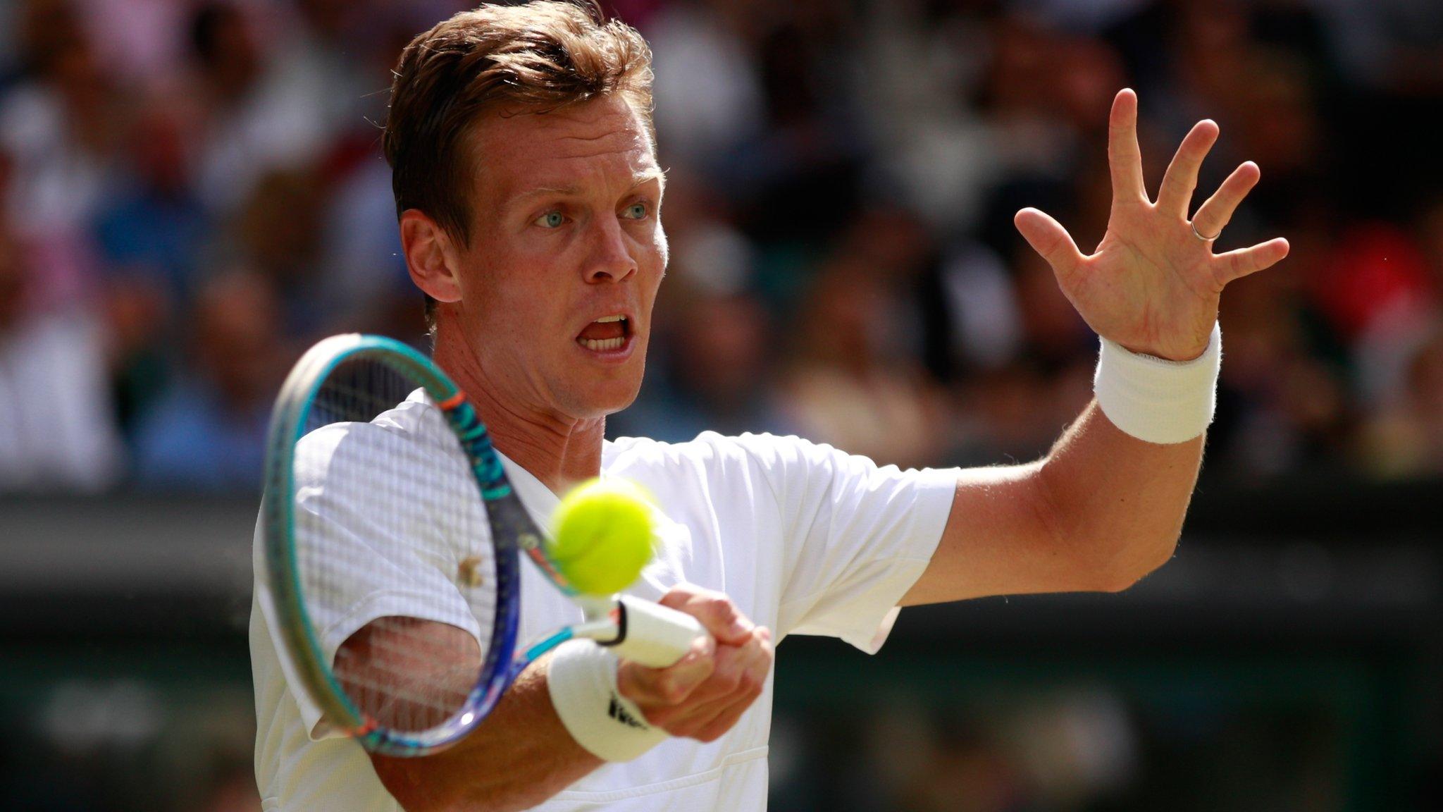 Tomas Berdych in action