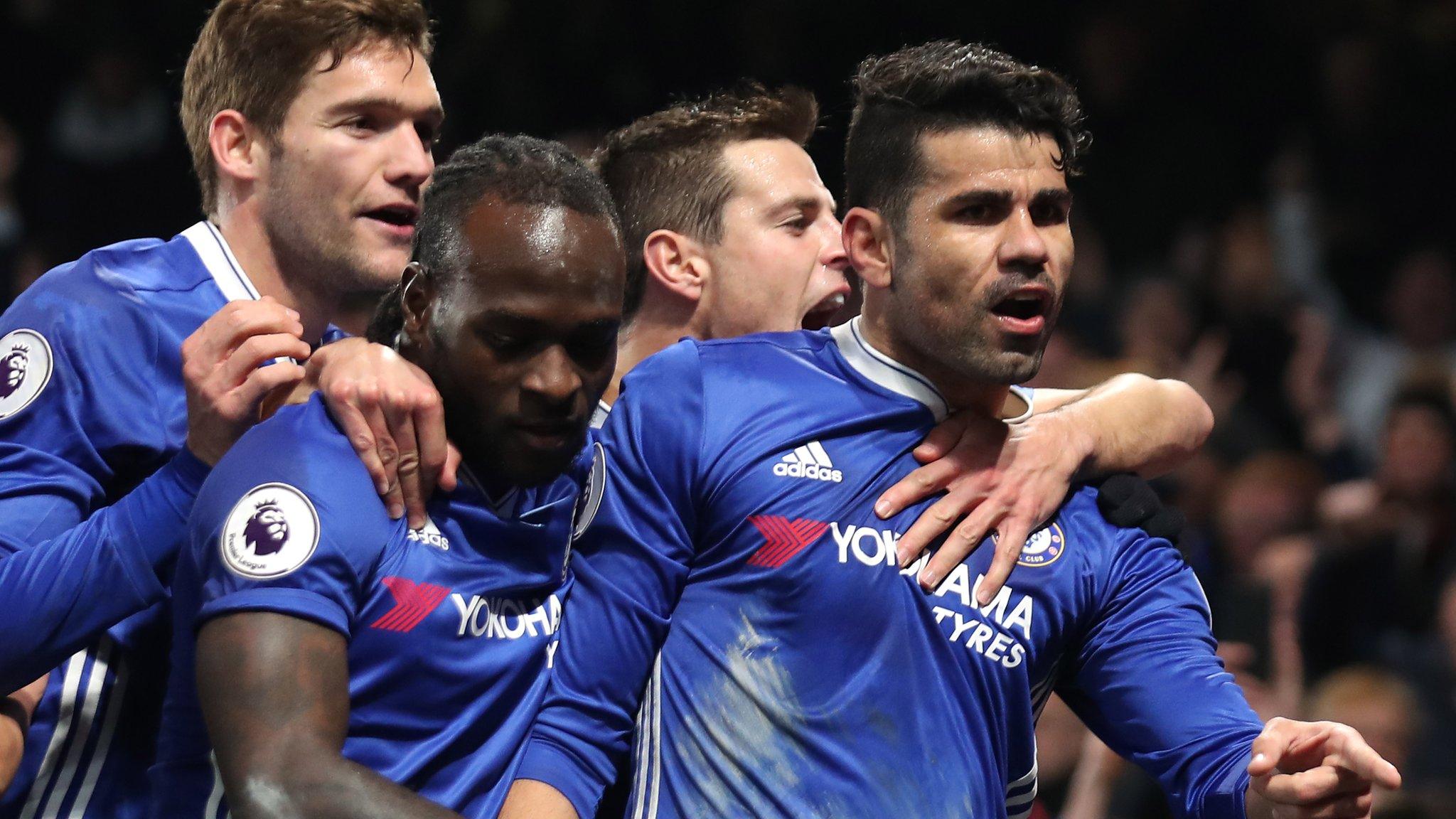 Diego Costa celebrates